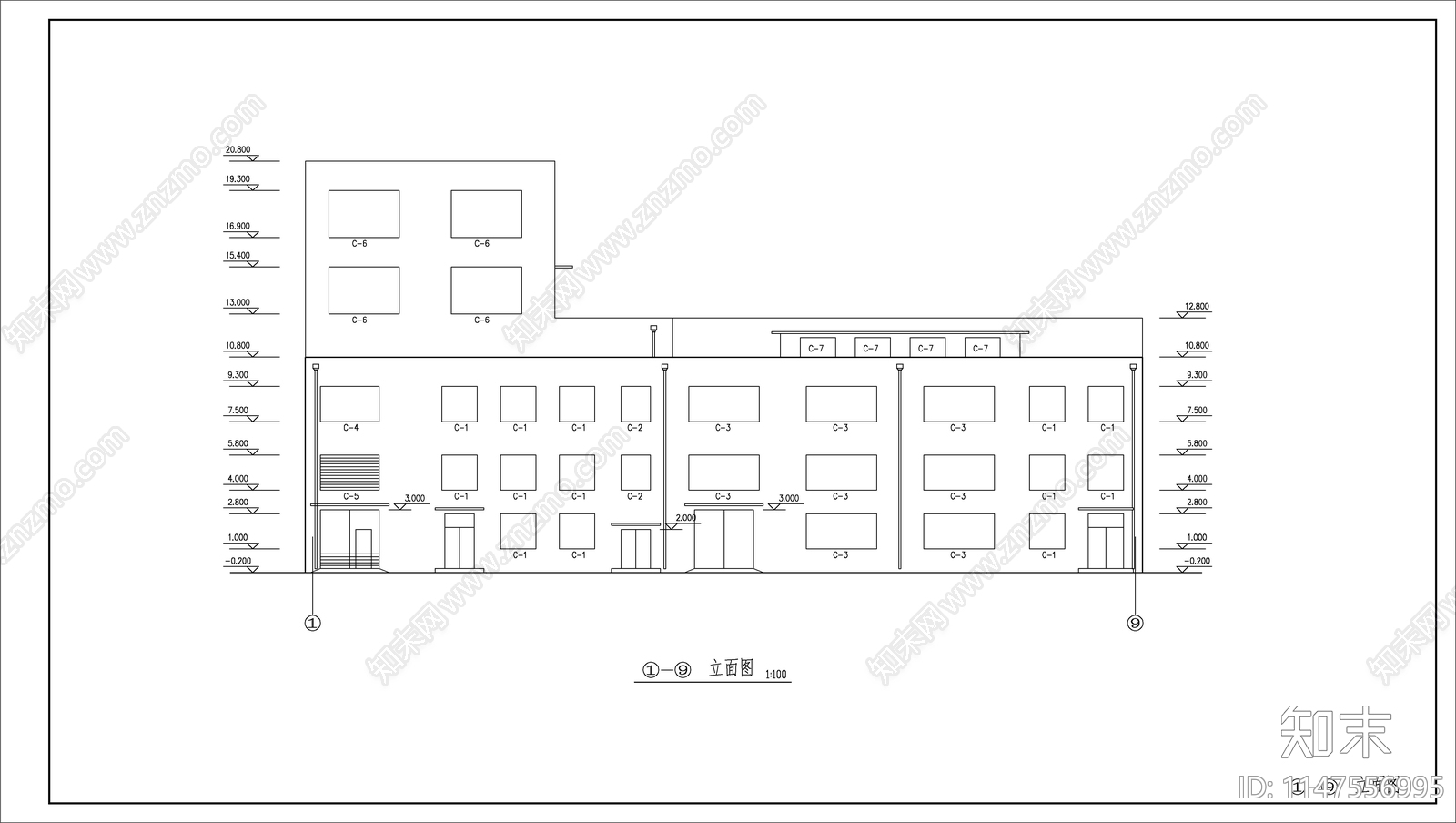 肥料厂建筑cad施工图下载【ID:1147556995】