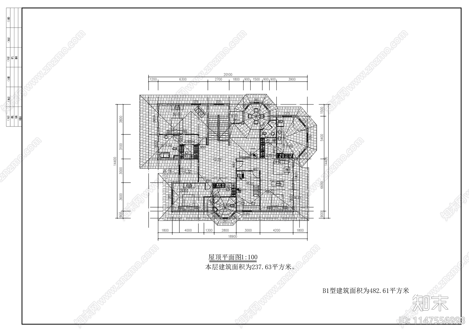 两层农村自建房建筑施工图下载【ID:1147556993】