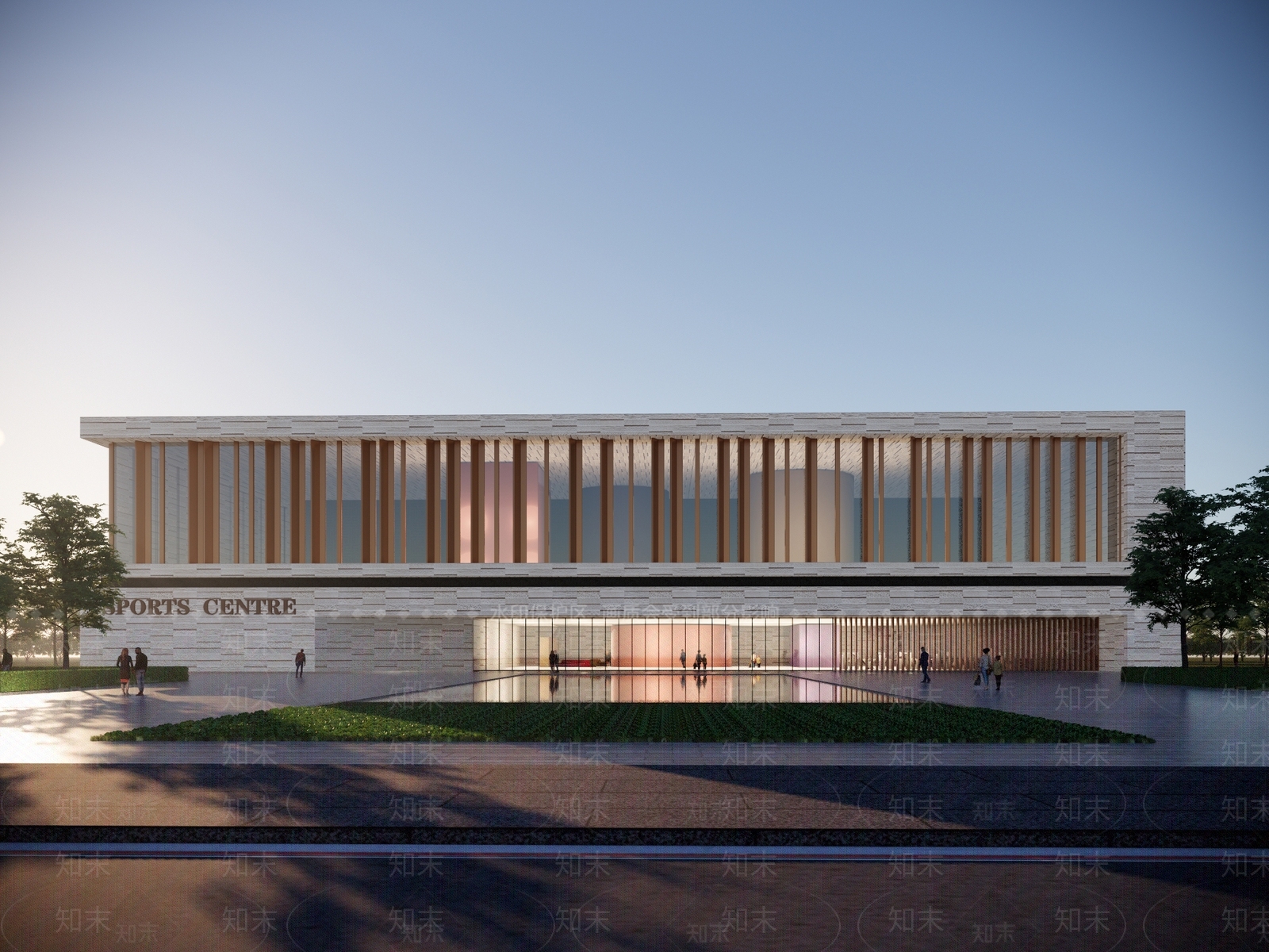 现代体育馆SU模型下载【ID:1147557432】