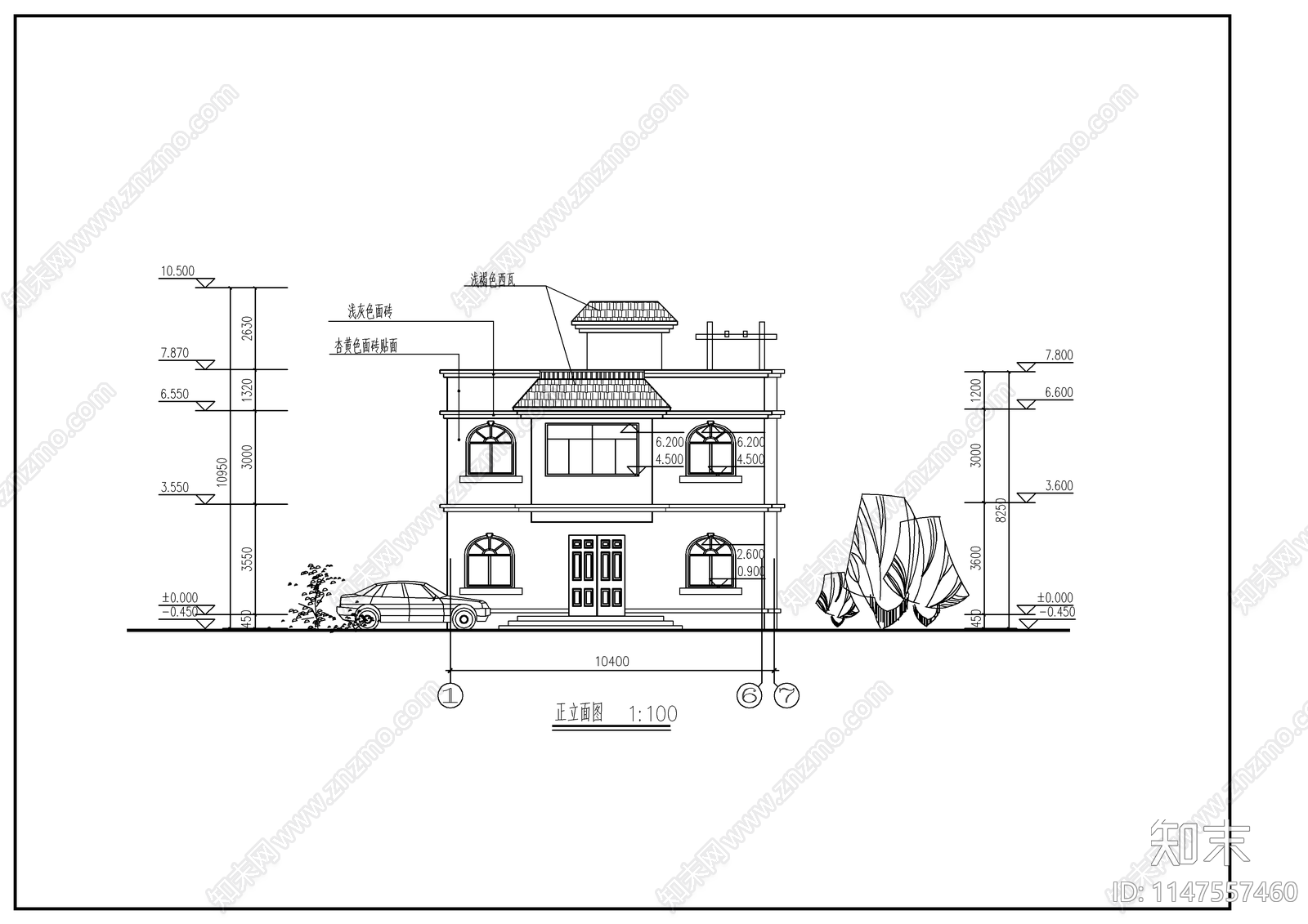 两层农村自建房建筑施工图下载【ID:1147557460】