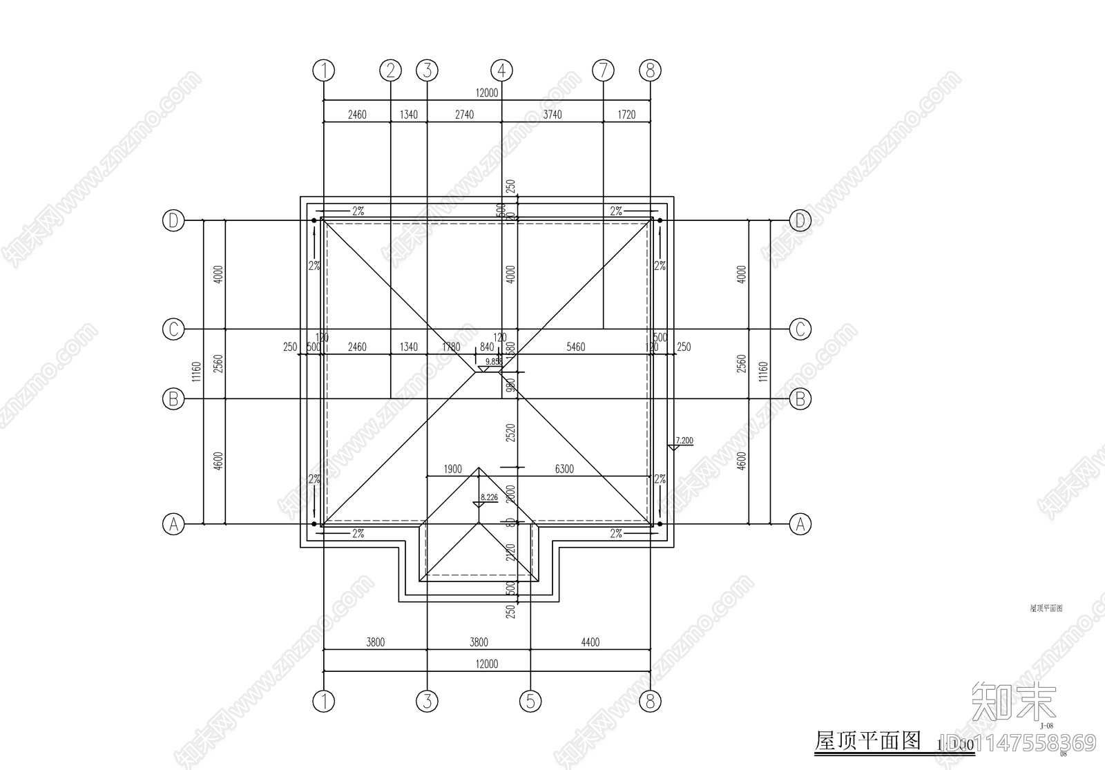 新中式农村自建房建筑施工图下载【ID:1147558369】