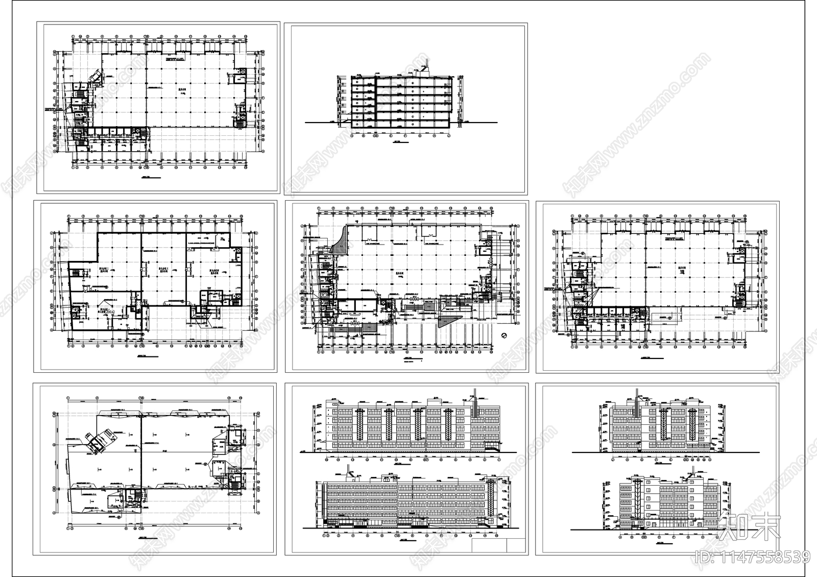 装具厂房建筑cad施工图下载【ID:1147558539】