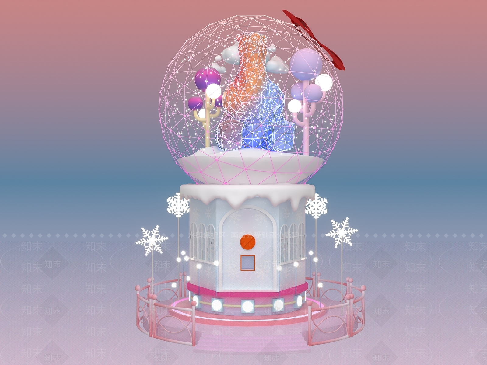 圣诞美陈3D模型下载【ID:1147559894】