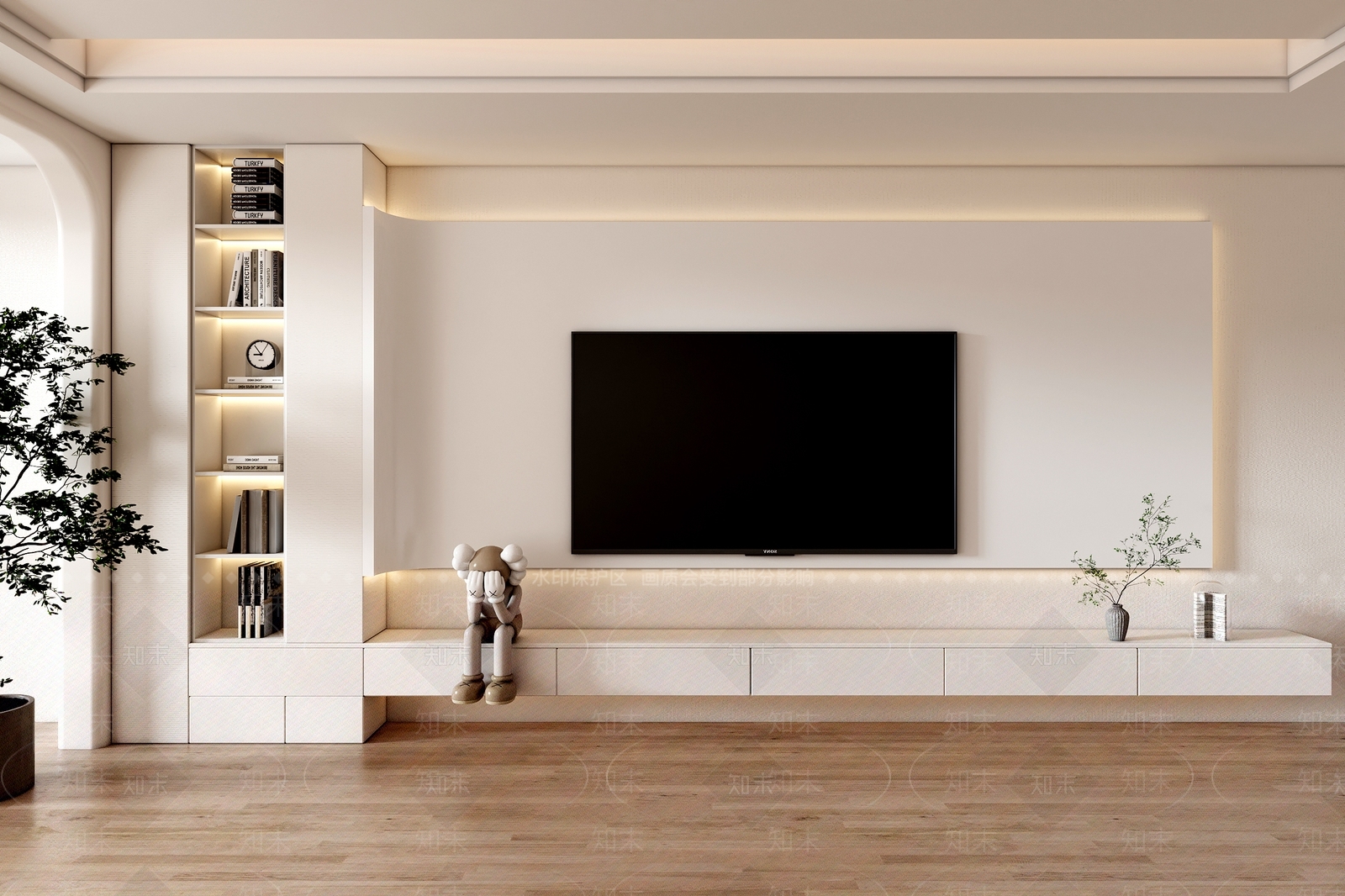 客餐厅侘寂3D模型下载【ID:1147564543】