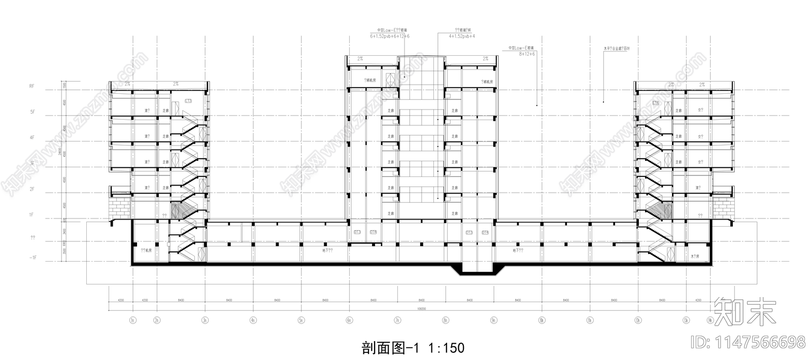 商业银行后台cad施工图下载【ID:1147566698】