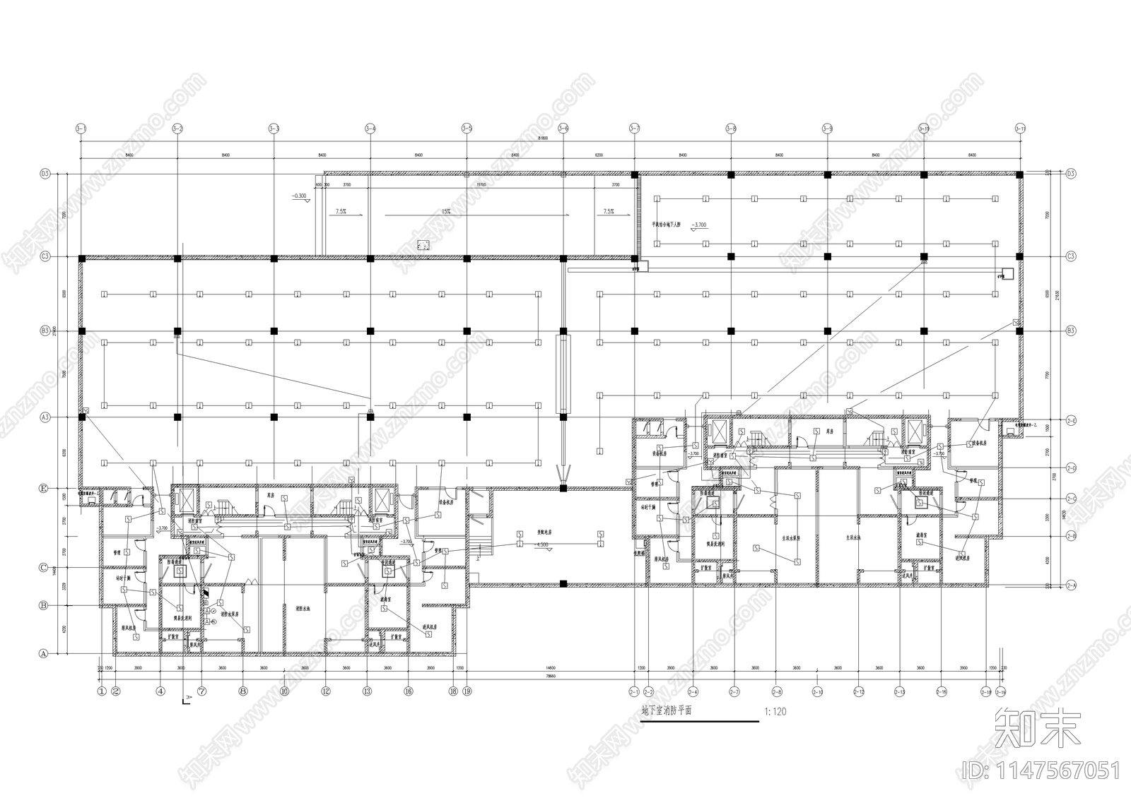 杭州某小区高层住宅楼电气系统cad施工图下载【ID:1147567051】