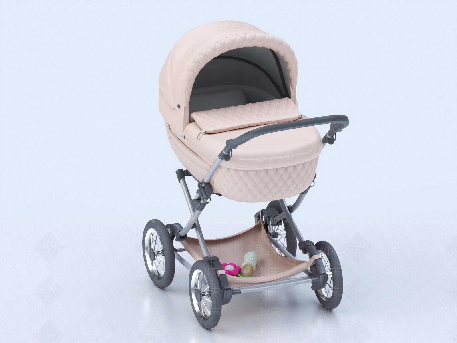 婴儿车3D模型下载【ID:1147570416】