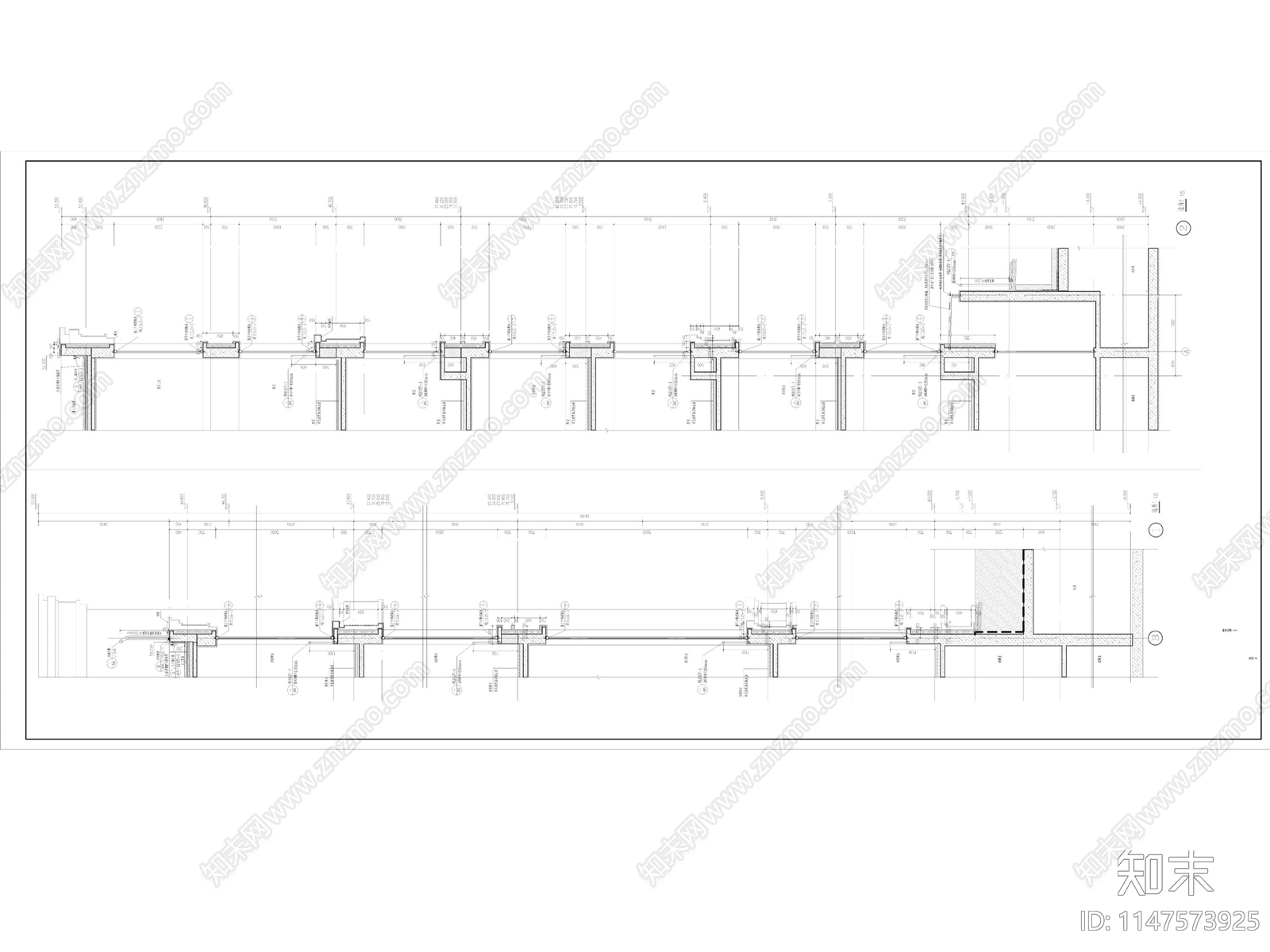 现代风格17层高层住宅楼效果图cad施工图下载【ID:1147573925】