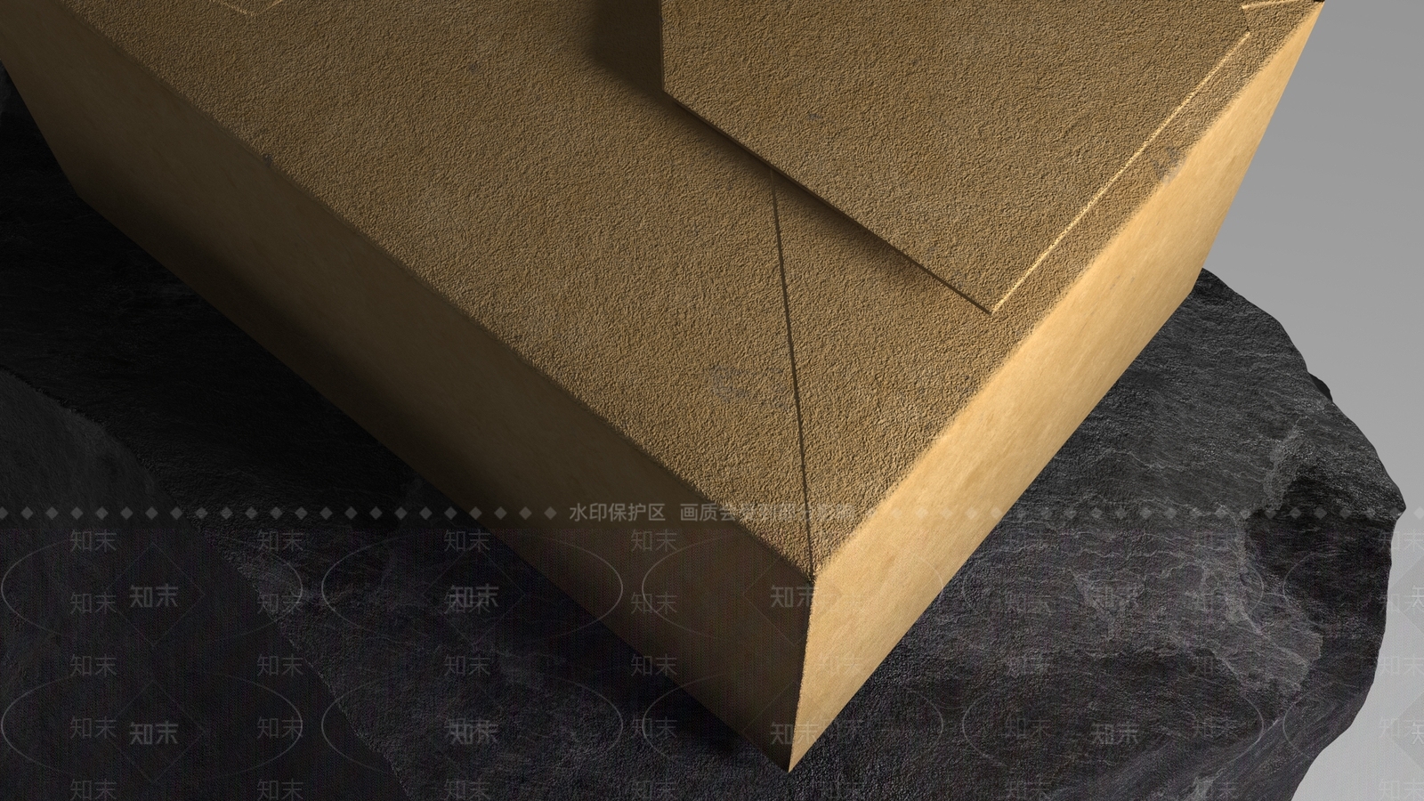 牛皮纸盒子箱子3D模型下载【ID:1147658110】