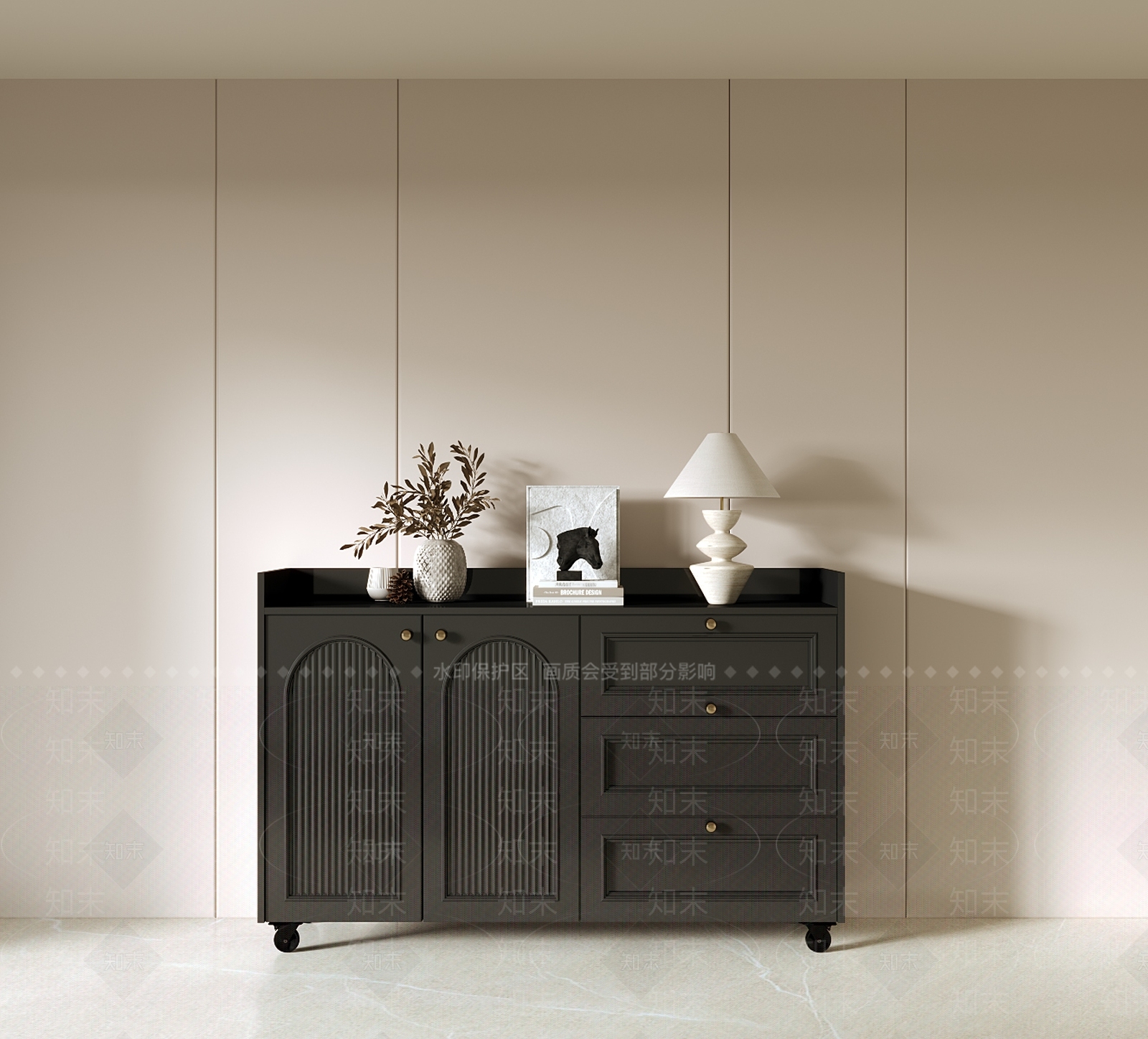 单体万向轮可移动鞋柜3D模型下载【ID:1147591971】