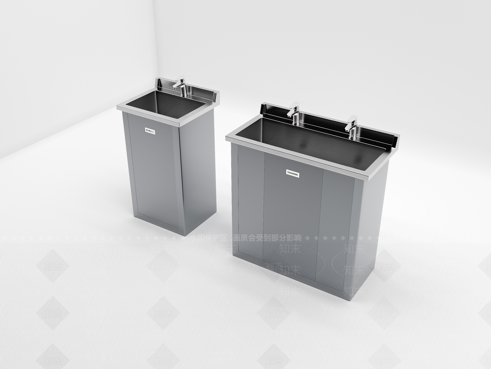 工厂水槽柜3D模型下载【ID:1147598477】