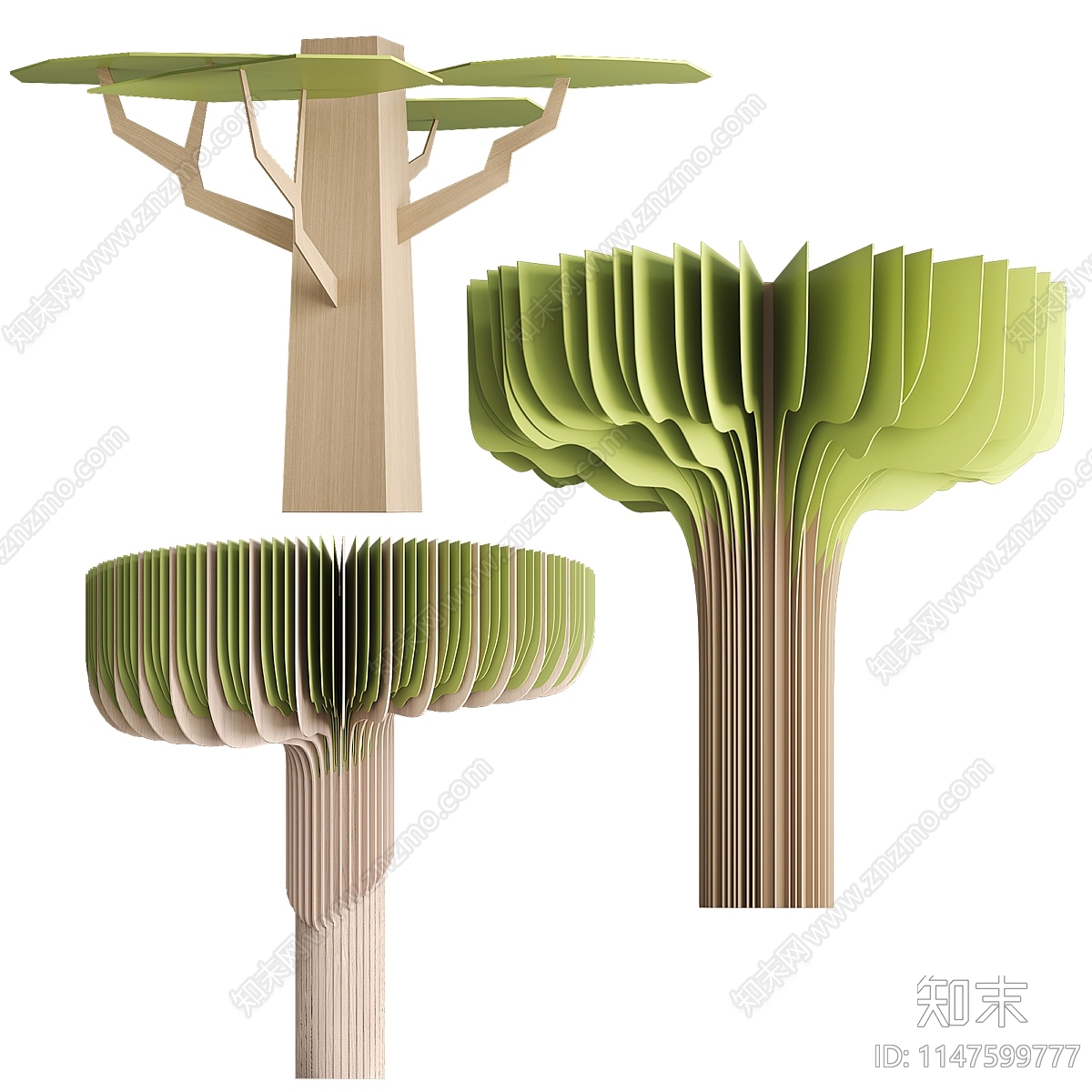 现代造型柱子3D模型下载【ID:1147599777】