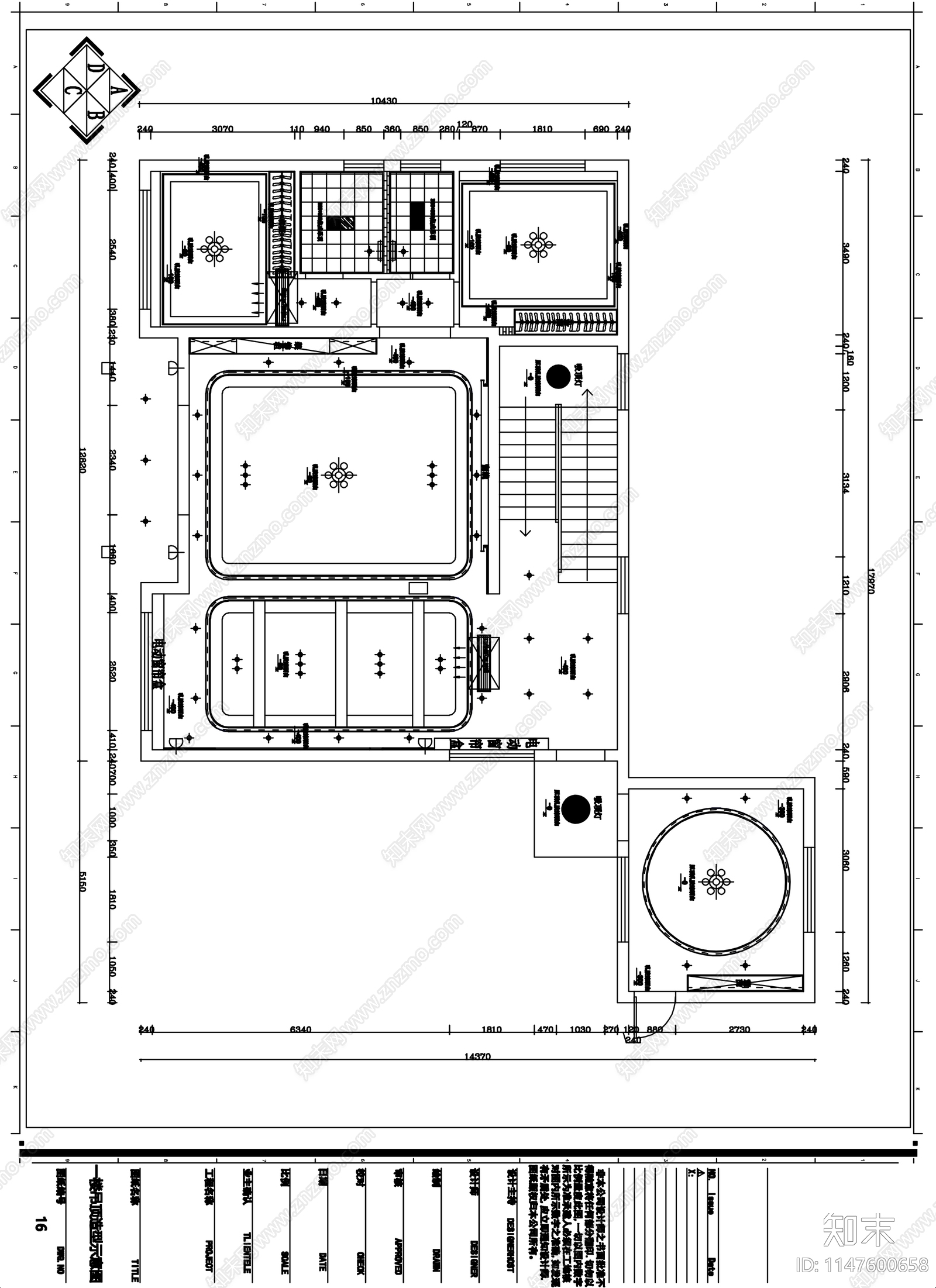 自建别墅整套cad施工图下载【ID:1147600658】