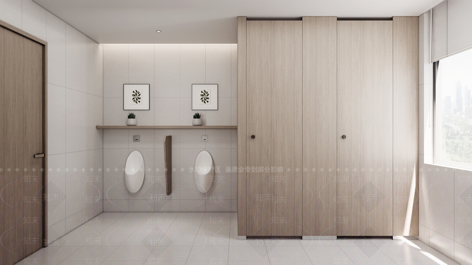 现代公共卫生间SU模型下载【ID:1157427382】