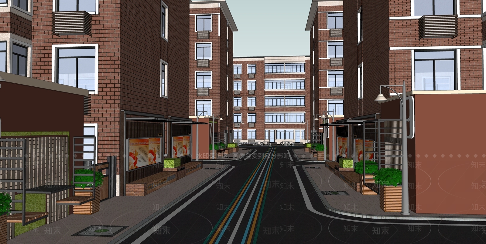 现代道路SU模型下载【ID:1147614316】