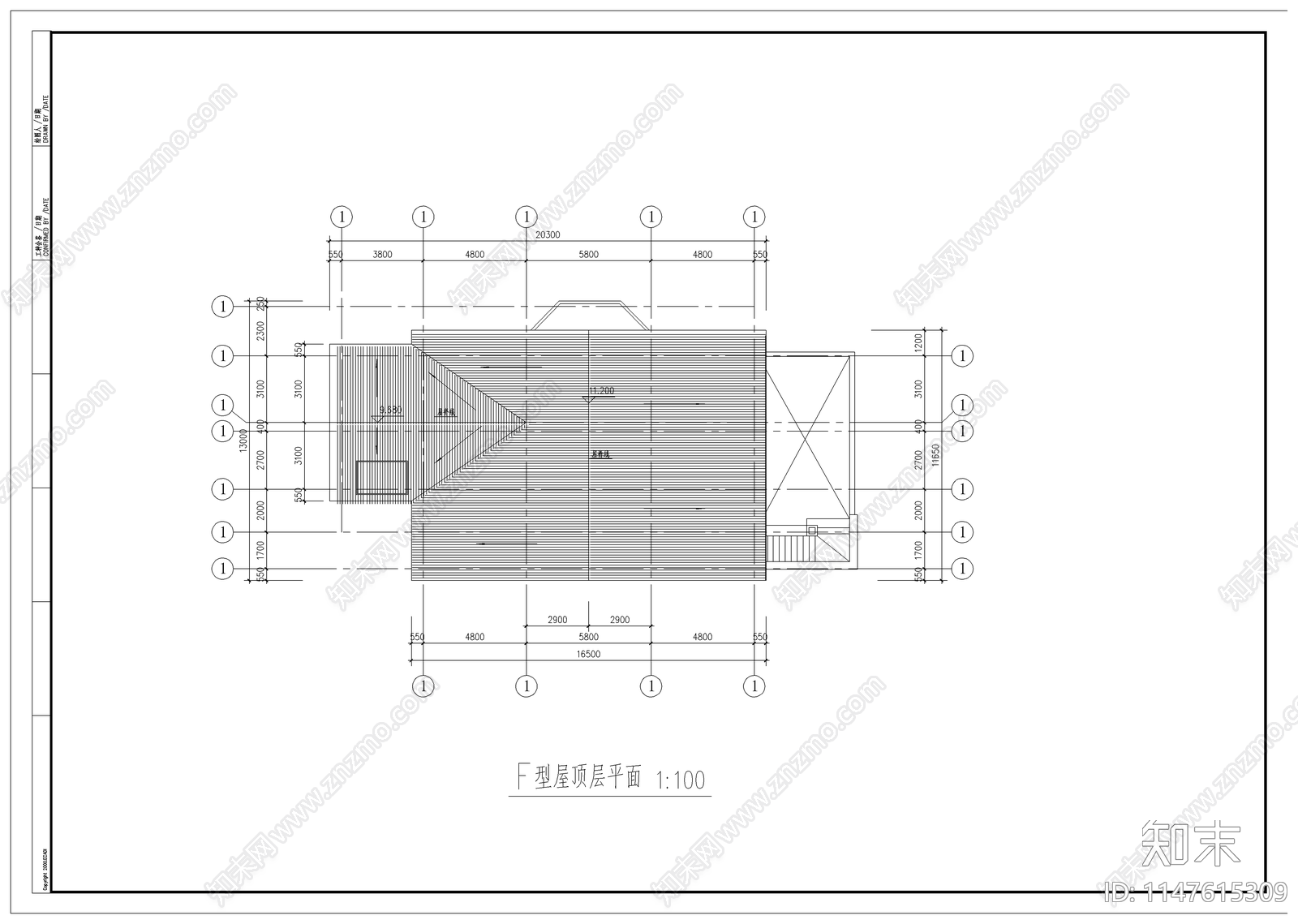 瑞典式别墅建筑施工图下载【ID:1147615309】