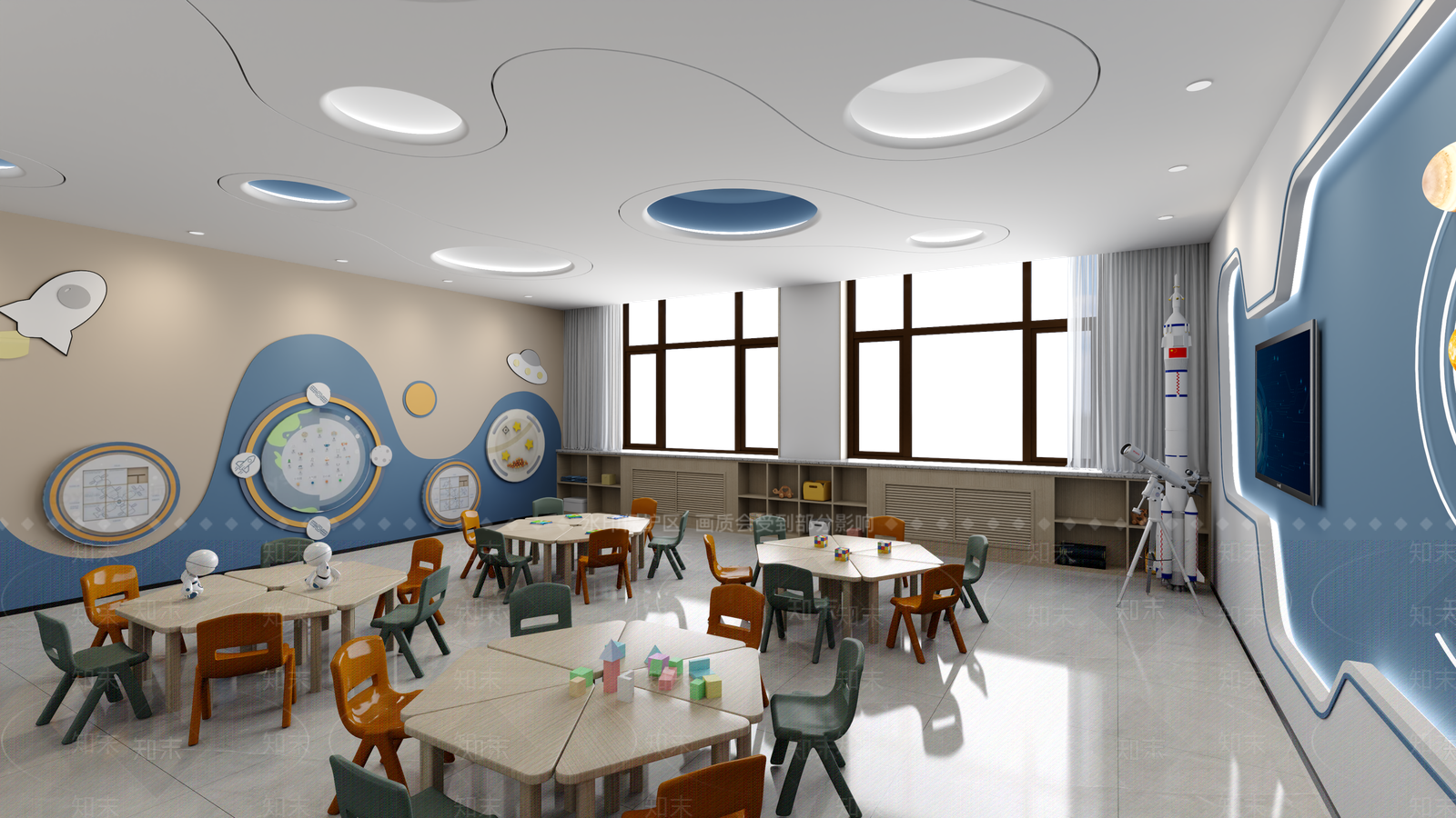 幼儿园科创室3D模型下载【ID:1147619218】