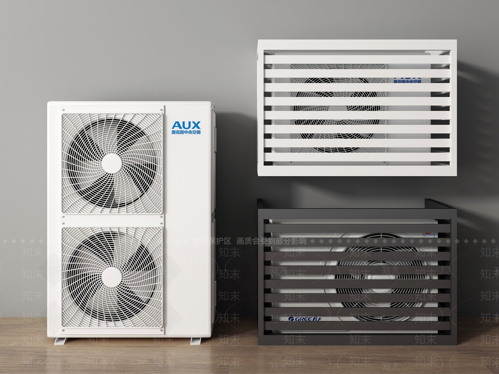 现代空调外机3D模型下载【ID:1147623008】