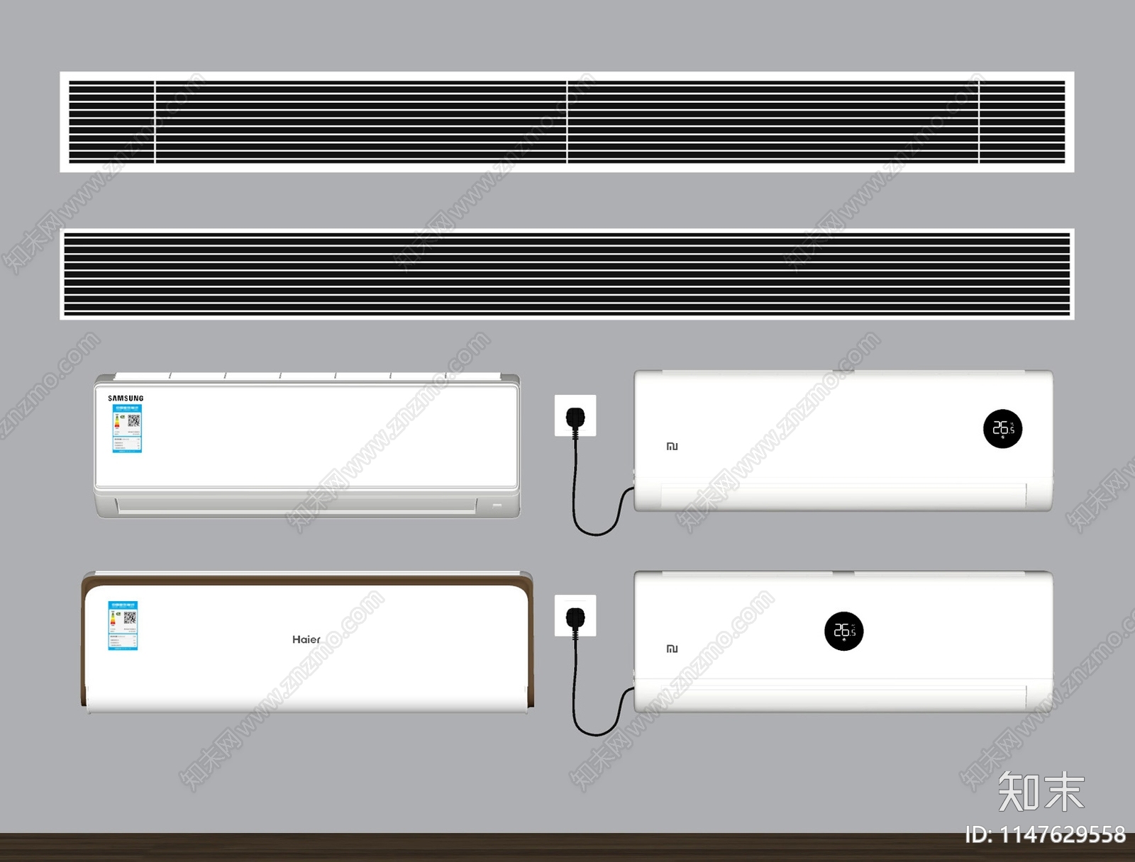 空调挂机SU模型下载【ID:1147629558】