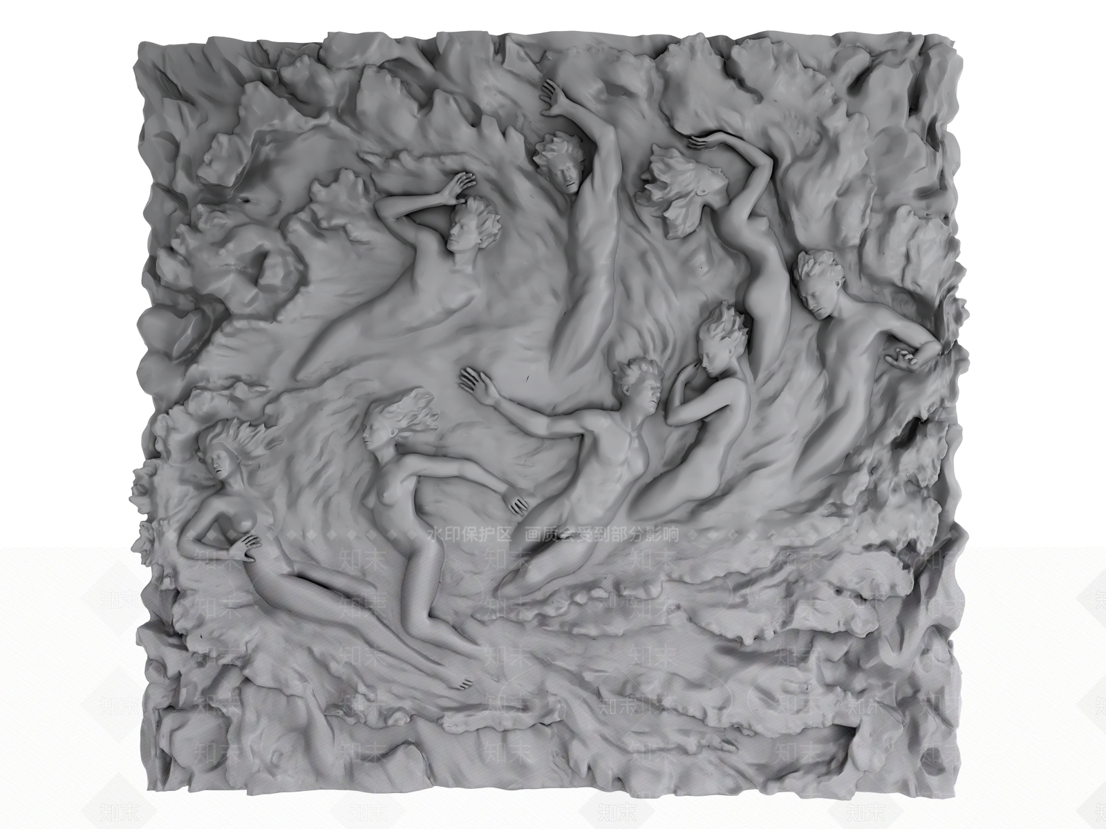 现代浮雕墙SU模型下载【ID:1147630773】