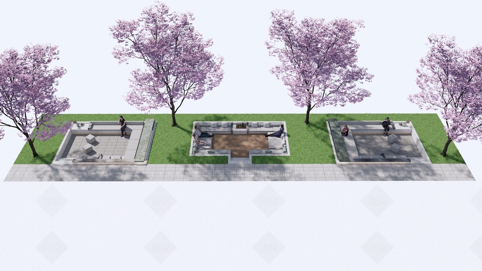 现代下沉卡座SU模型下载【ID:1147634156】