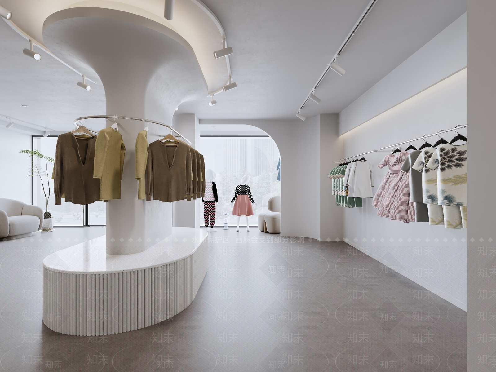现代儿童服装店3D模型下载【ID:1147636018】