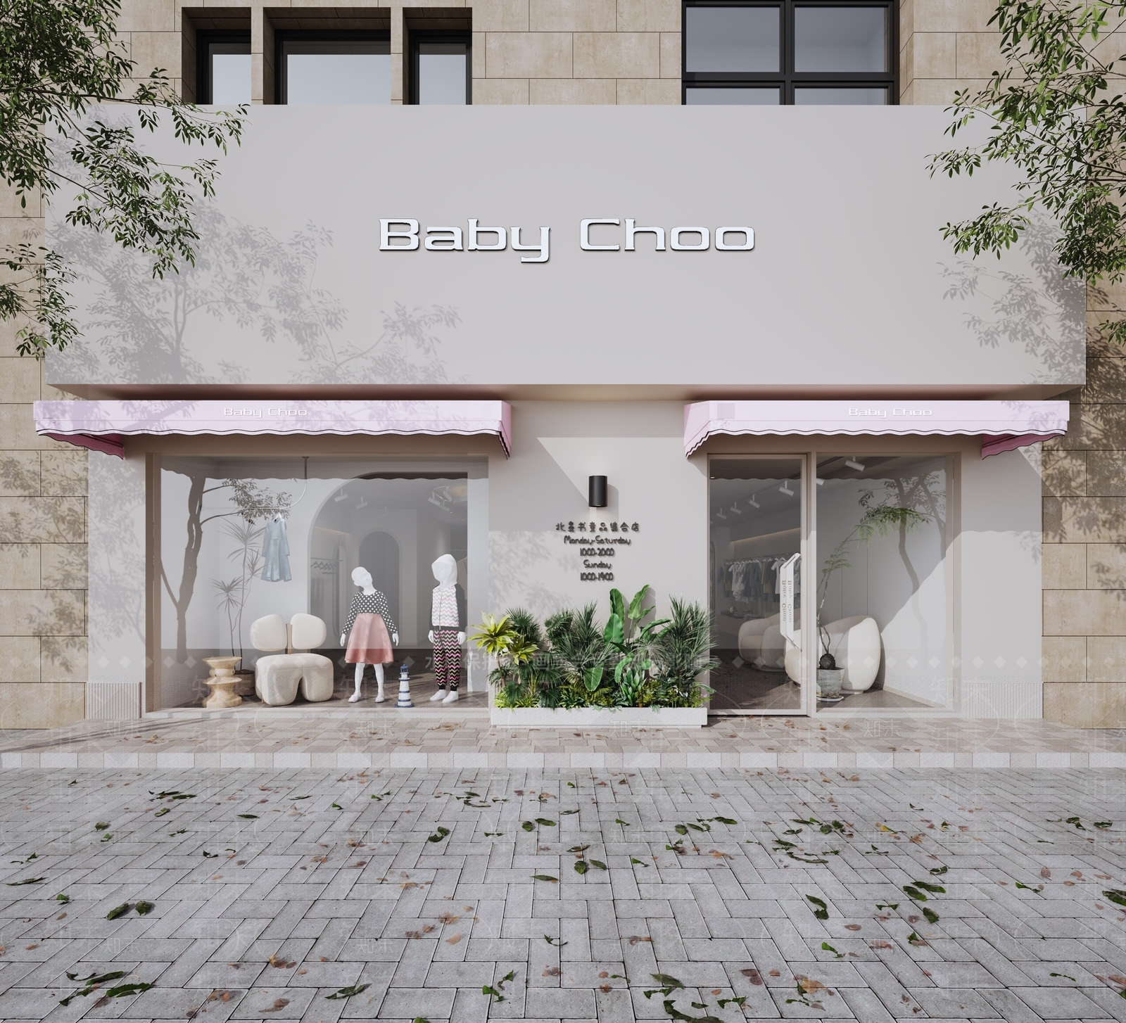 现代服装店3D模型下载【ID:1147637109】