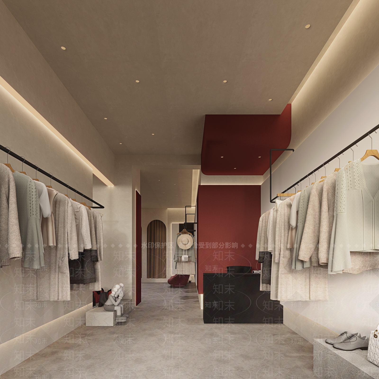 服装店3D模型下载【ID:1147637570】