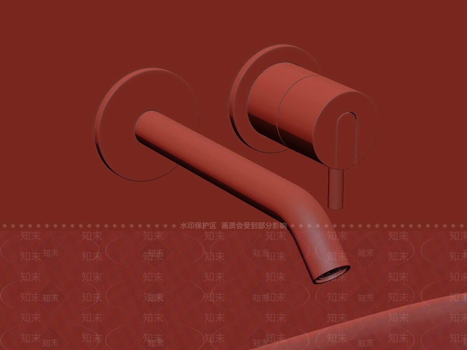 现代极简水龙头3D模型下载【ID:1147638083】