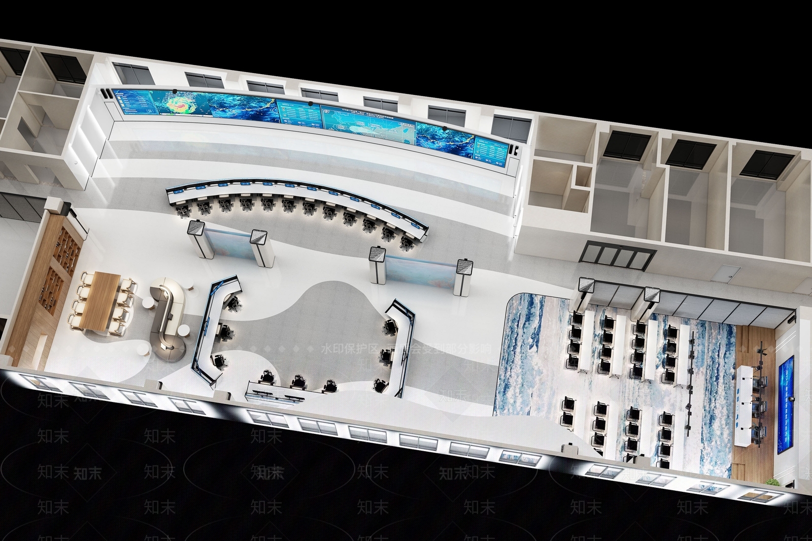 现代科技大厅3D模型下载【ID:1147639429】