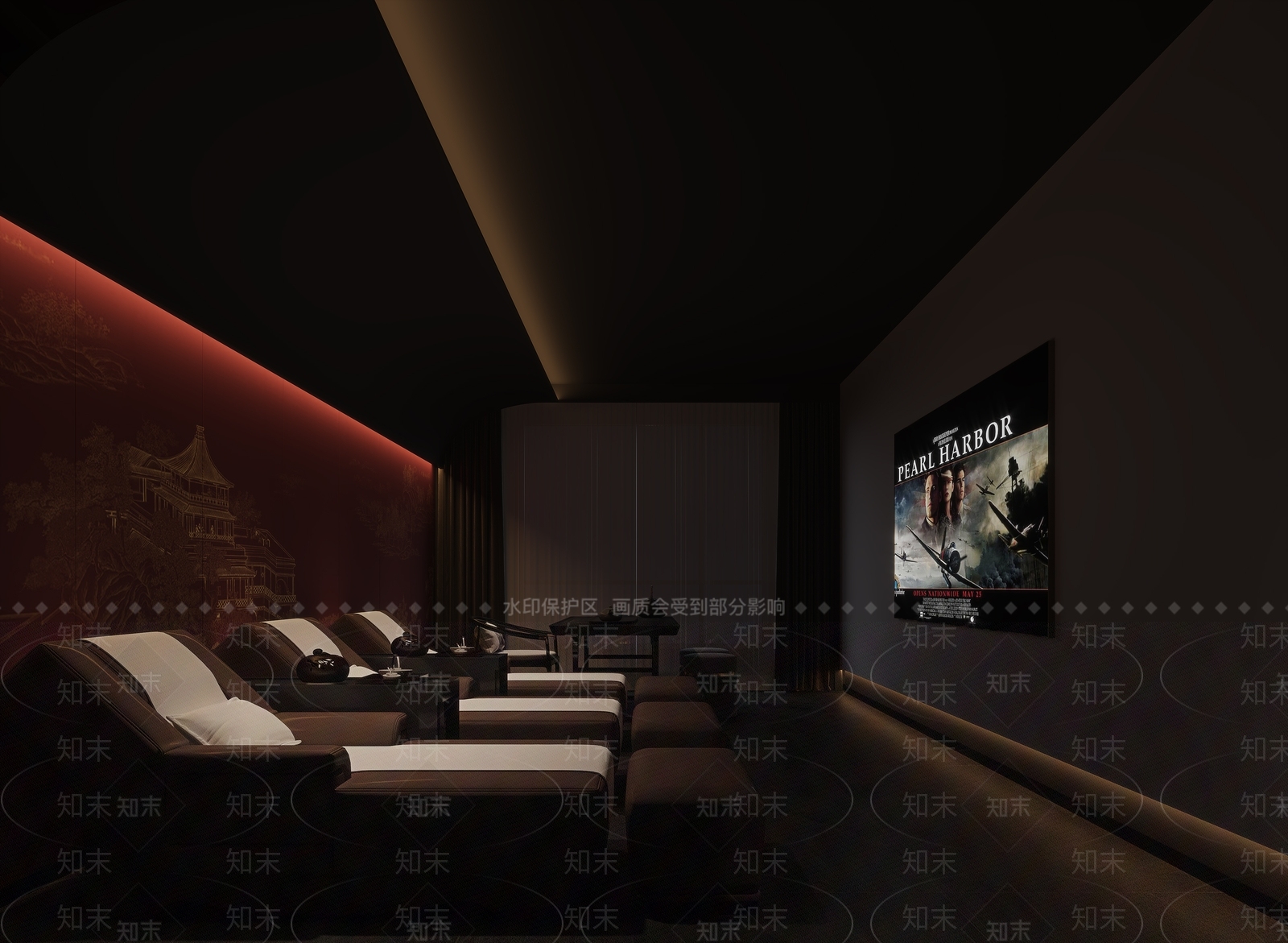 新中式洗浴中心包间3D模型下载【ID:1147641014】
