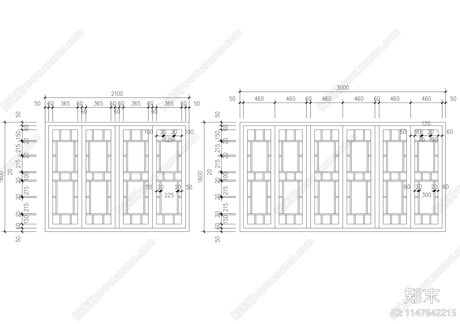 古建筑木质门窗节点详图施工图下载【ID:1147642215】