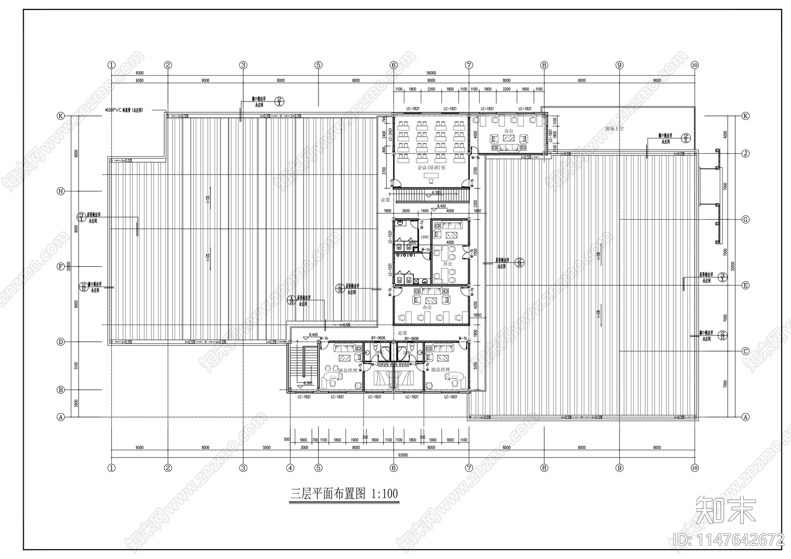 雪佛兰4S店建筑cad施工图下载【ID:1147642672】