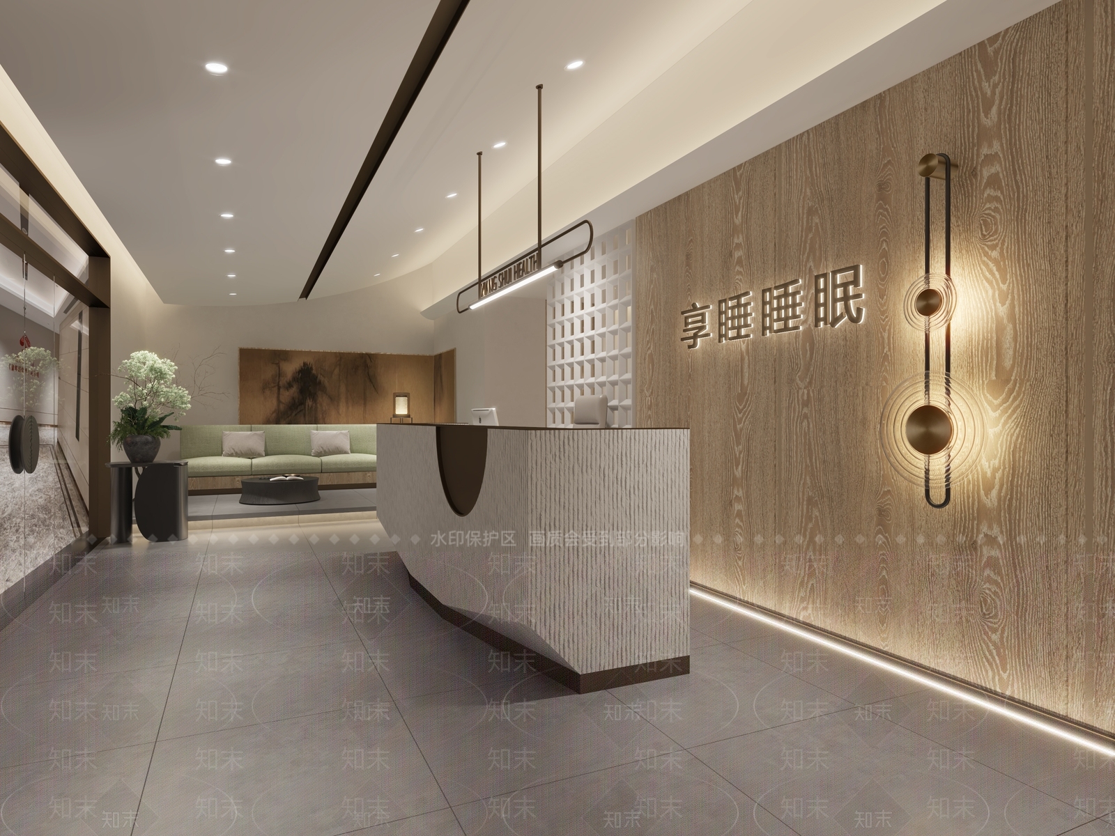 现代美容店spa3D模型下载【ID:1147651430】