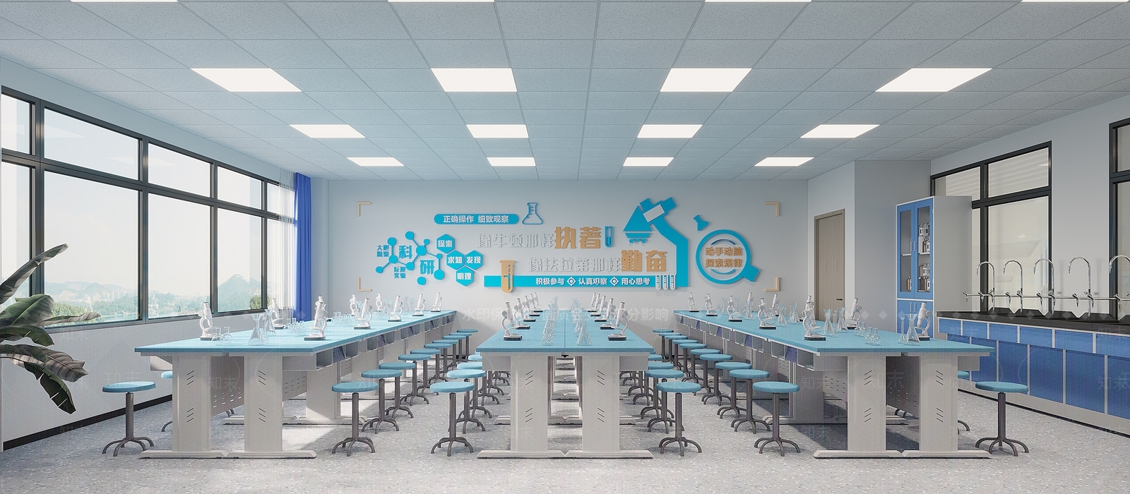 现代实验室3D模型下载【ID:1147651189】
