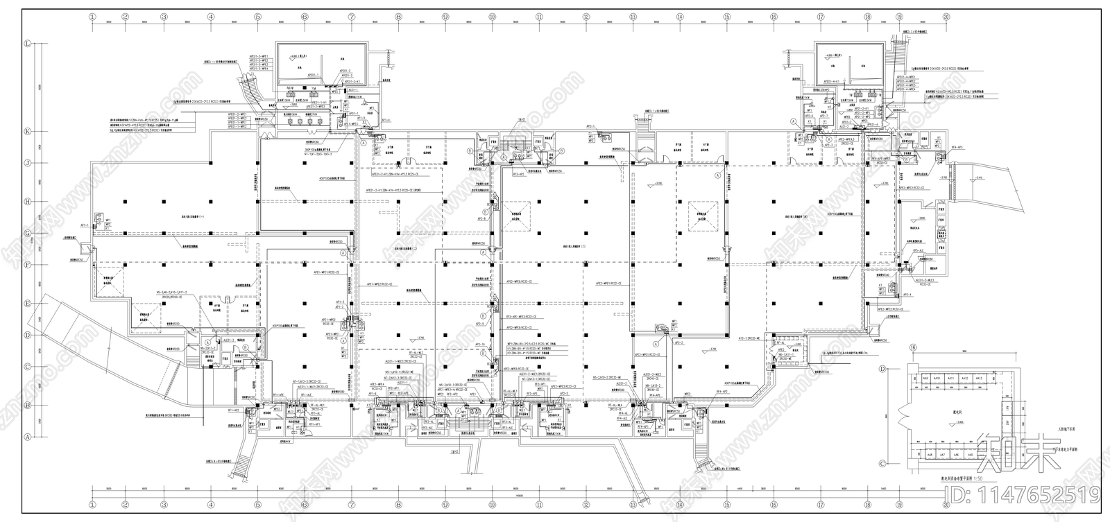 地下汽车库电气cad施工图下载【ID:1147652519】