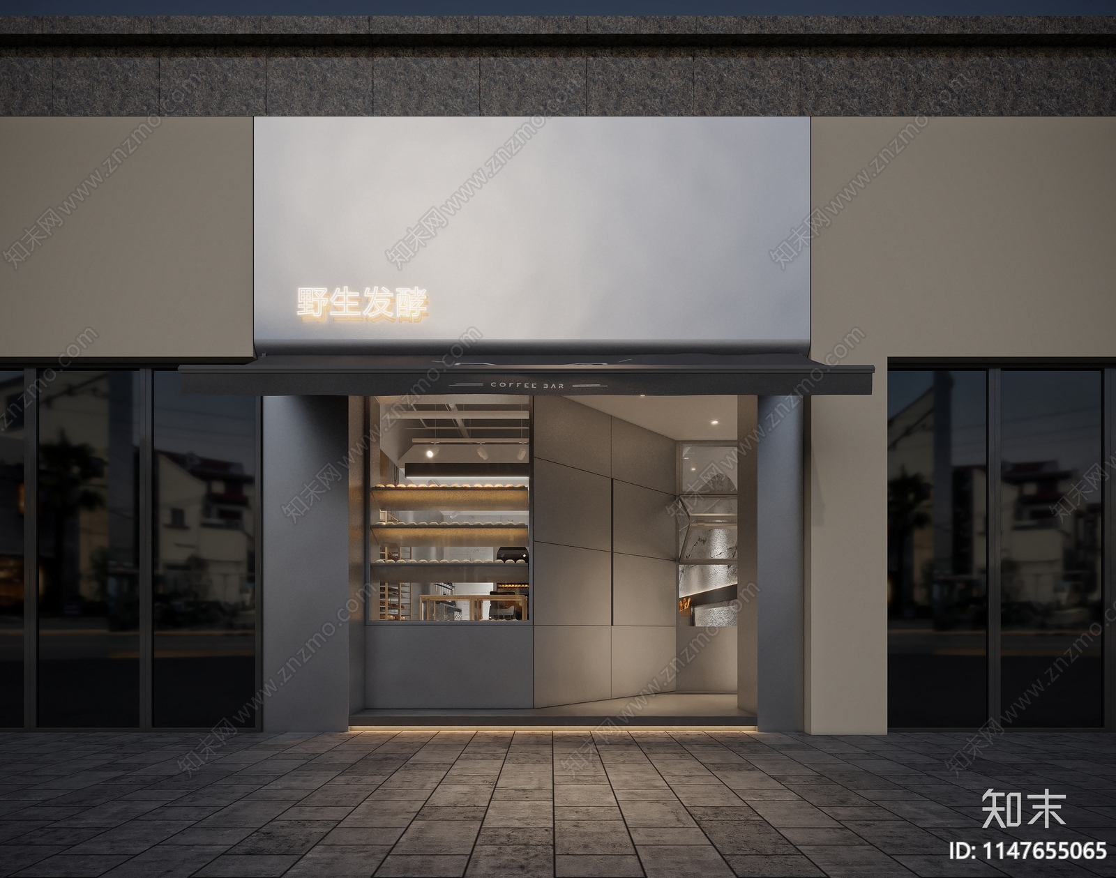 现代甜品面包店3D模型下载【ID:1147655065】