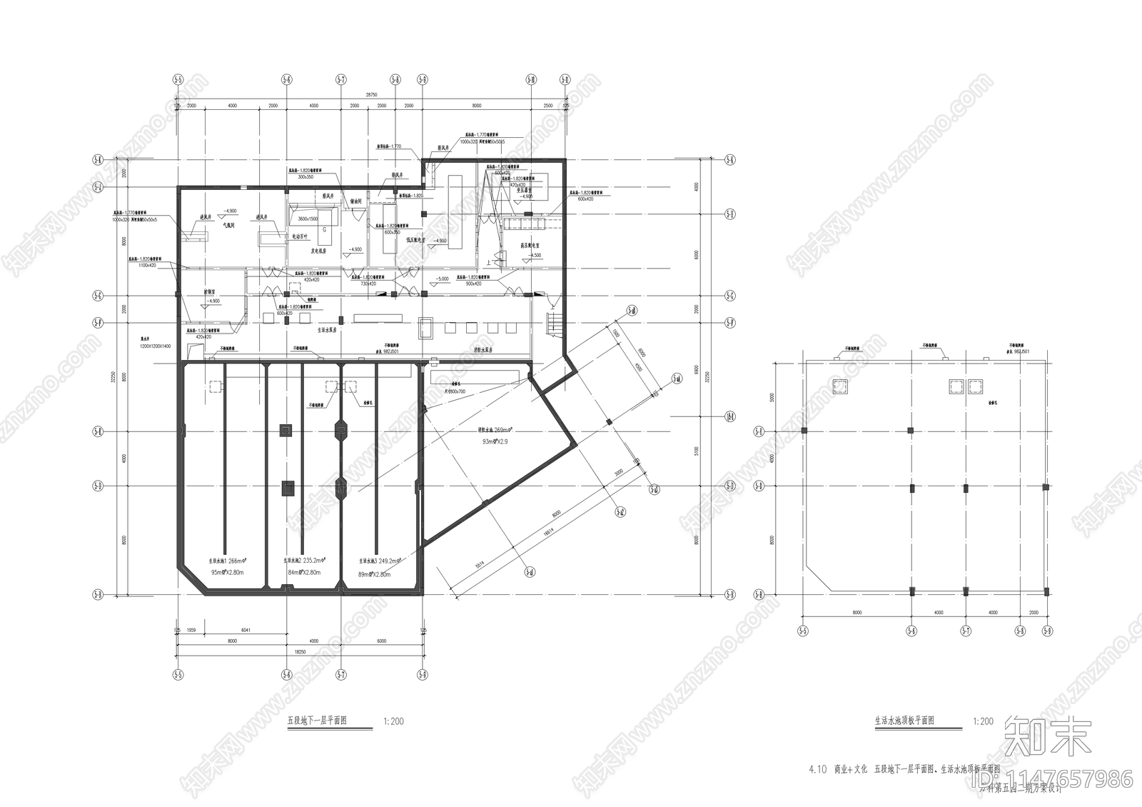 商业文化城建筑cad施工图下载【ID:1147657986】