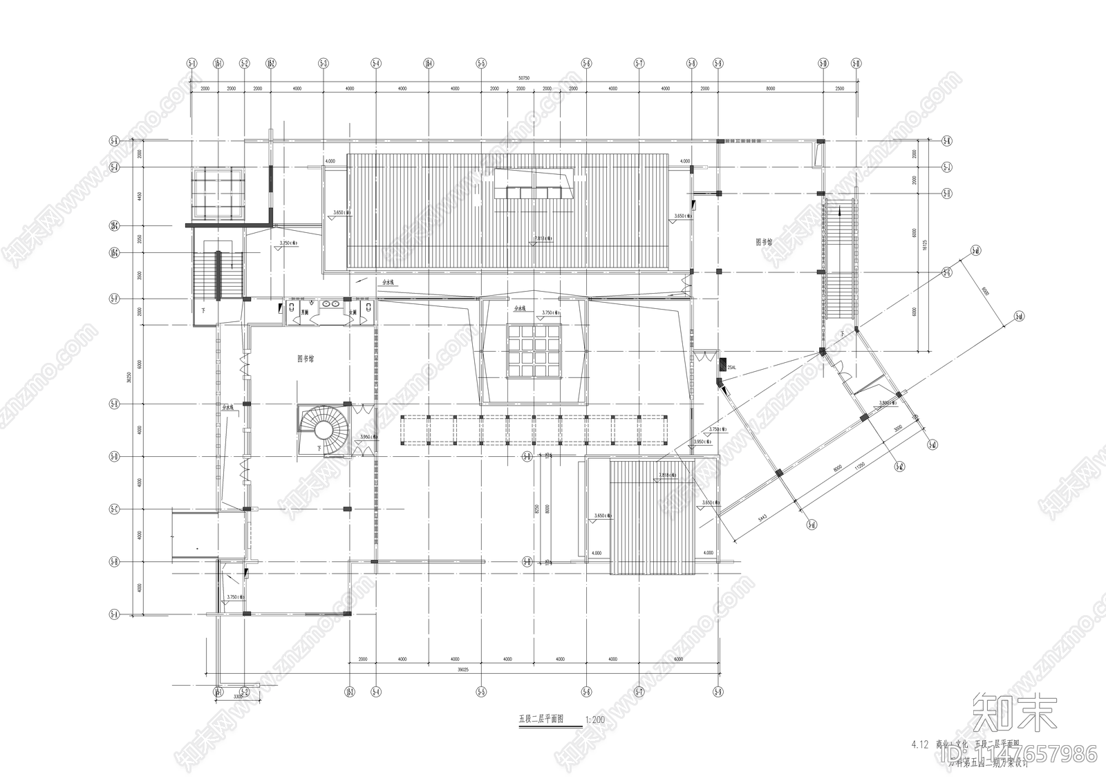 商业文化城建筑cad施工图下载【ID:1147657986】