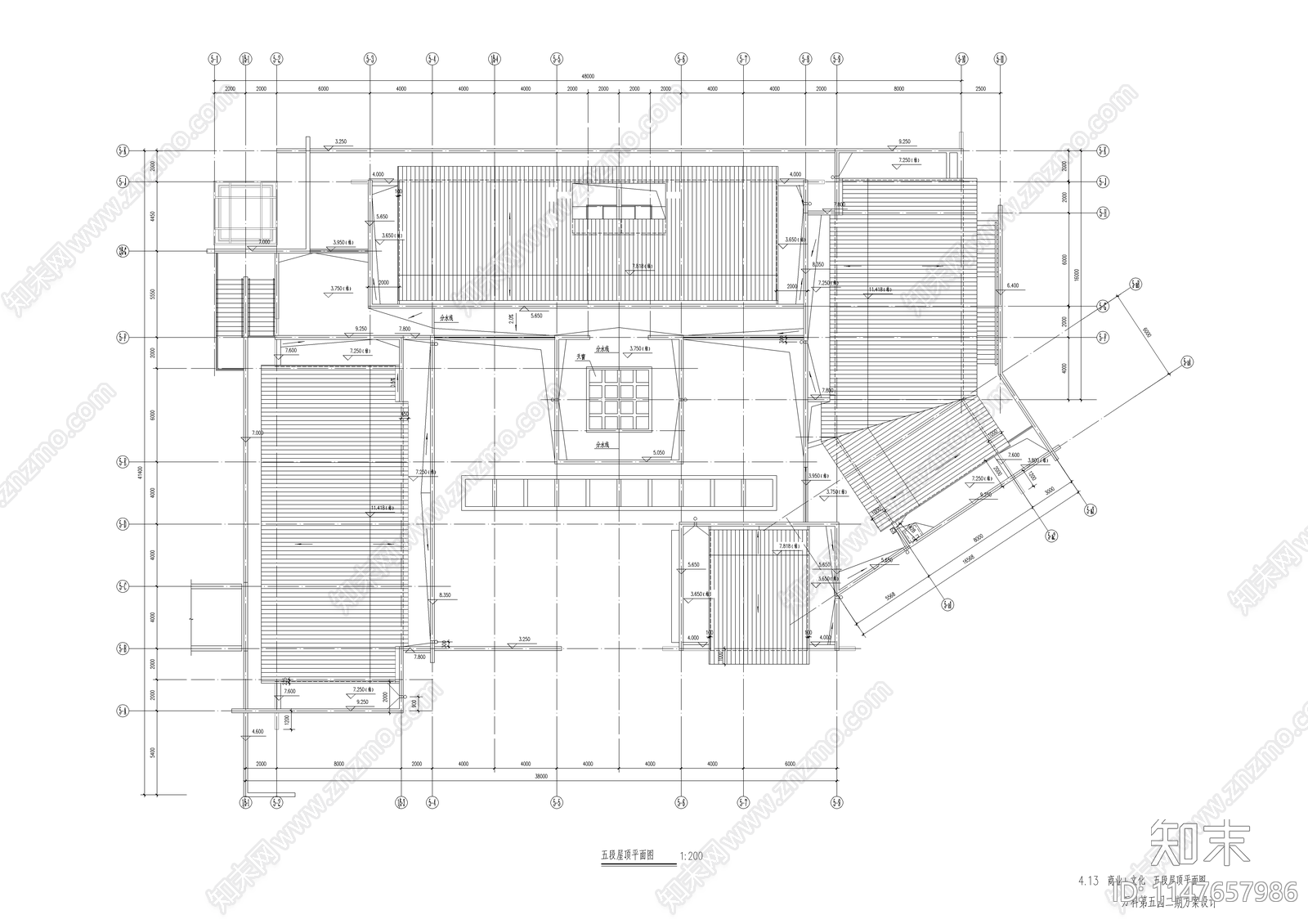 商业文化城建筑cad施工图下载【ID:1147657986】