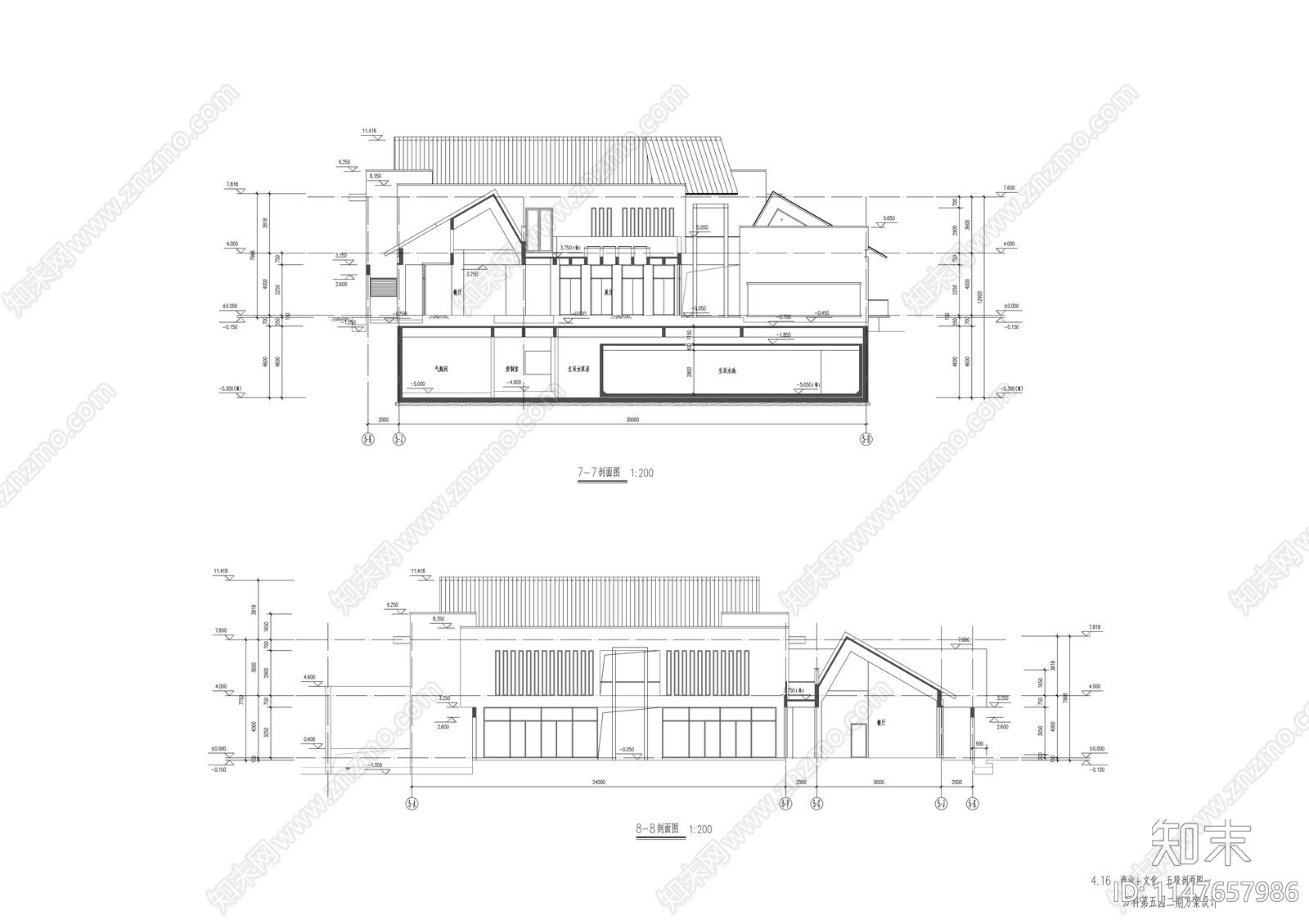 商业文化城建筑cad施工图下载【ID:1147657986】