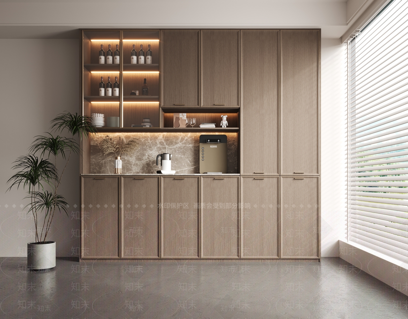 新中式酒柜3D模型下载【ID:1147658618】