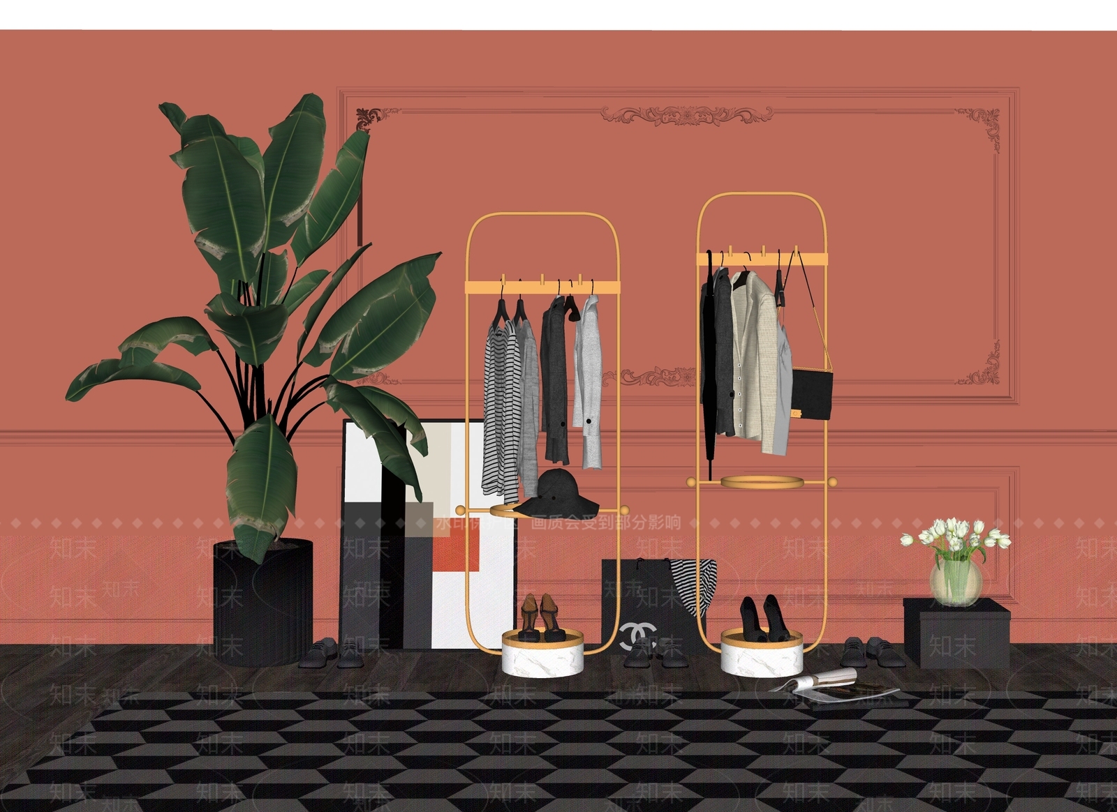 服装SU模型下载【ID:1147658846】