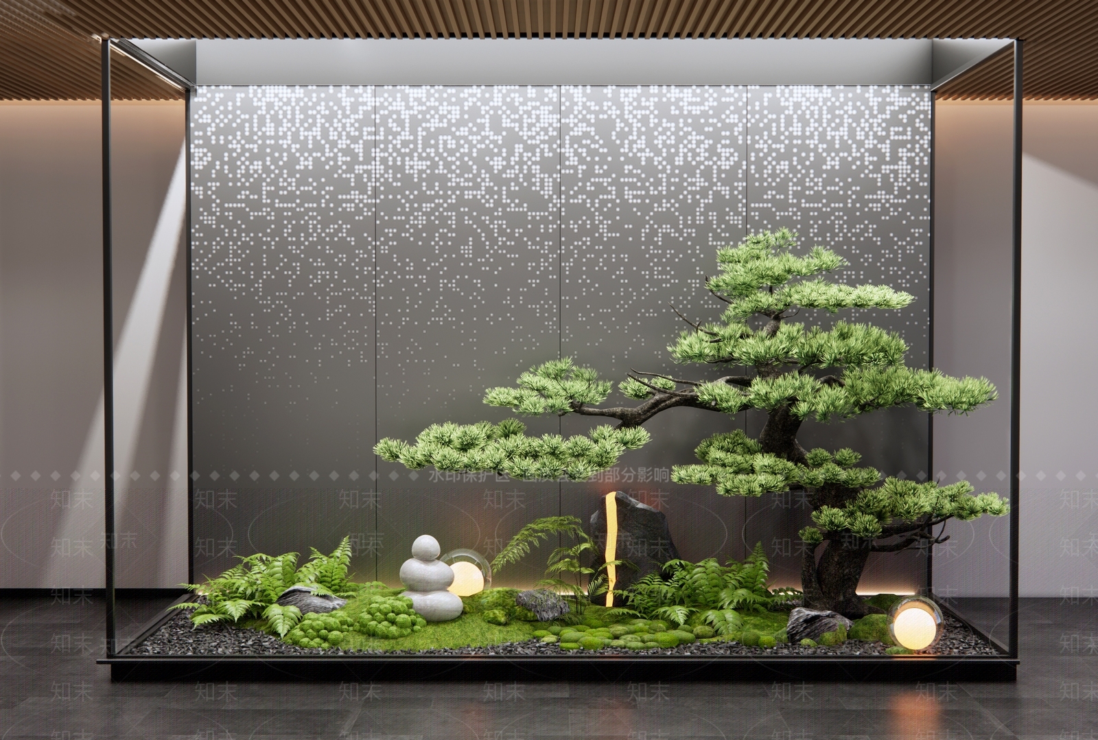 新中式室内景观3D模型精品下载_3dmax模型_知末网