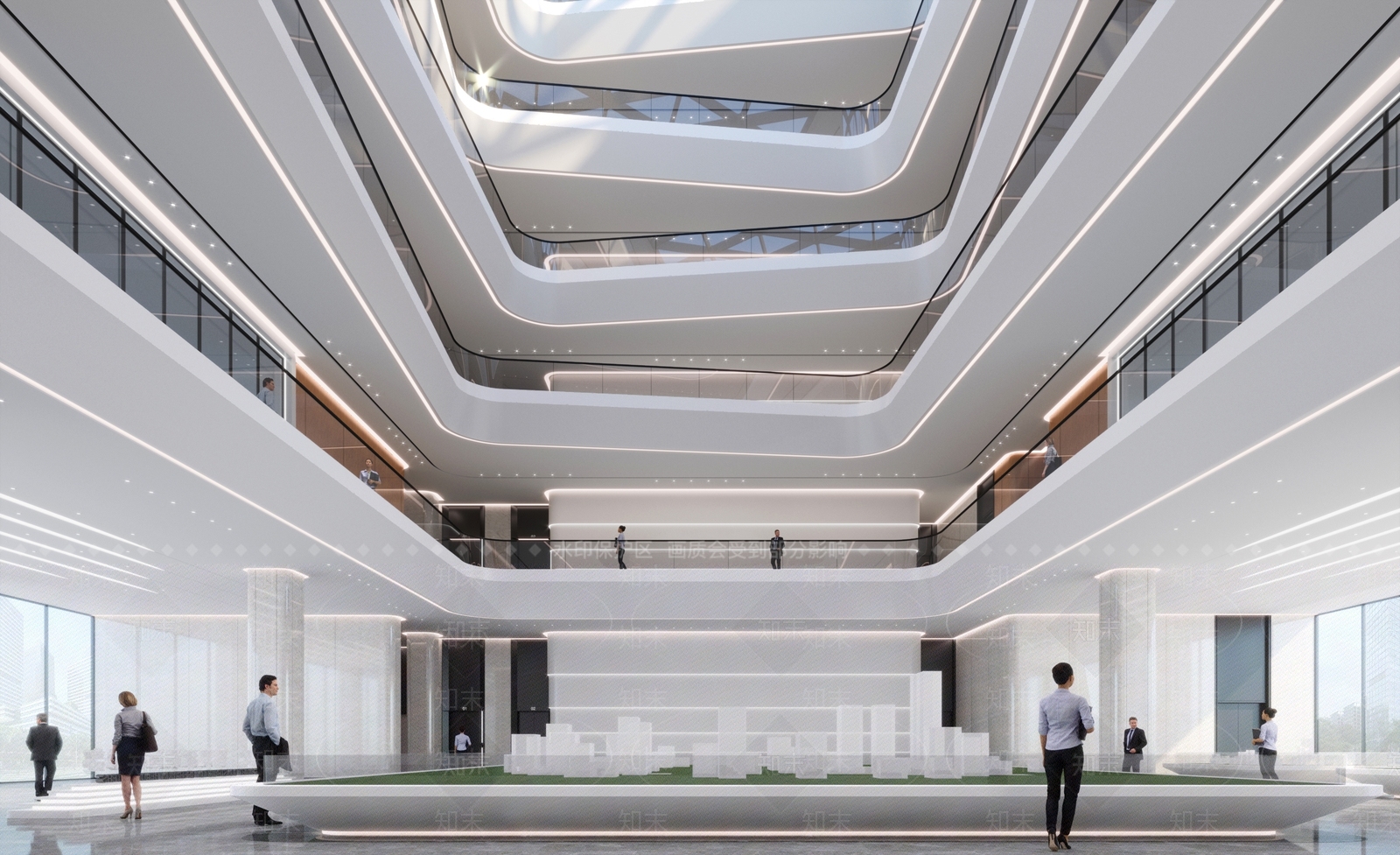 现代公司大堂3D模型下载【ID:1147664605】