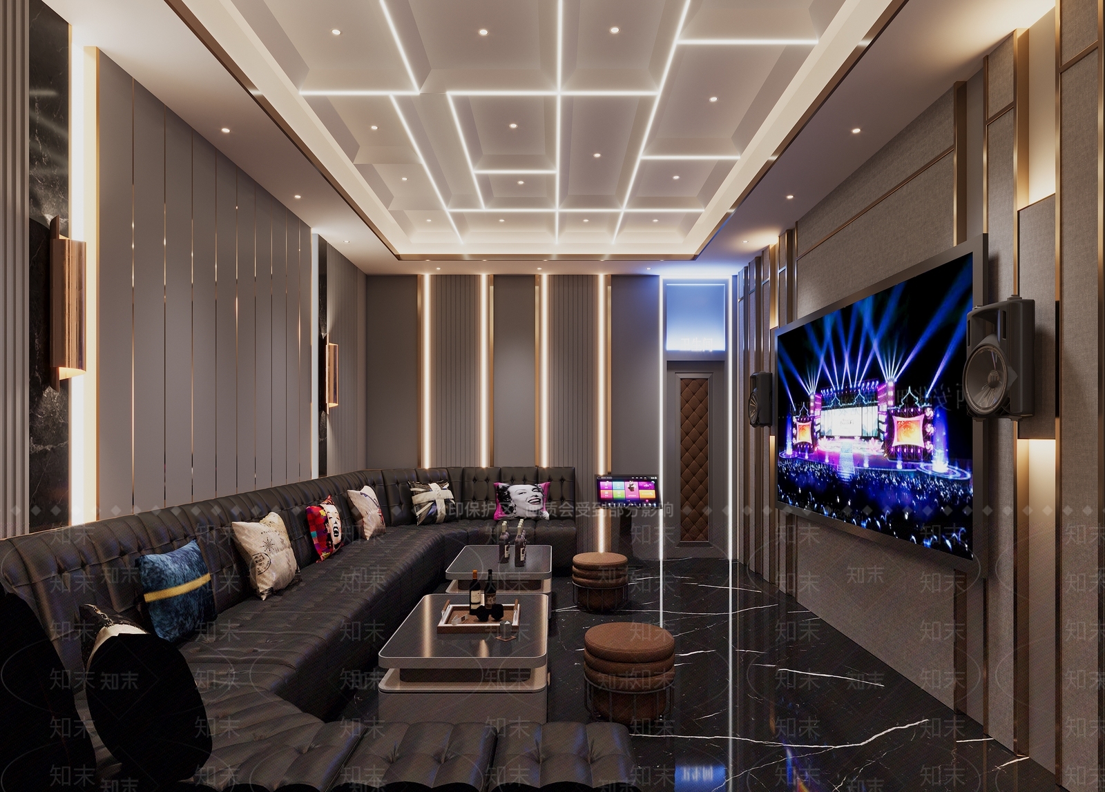 现代酒吧3D模型下载【ID:1214100372】