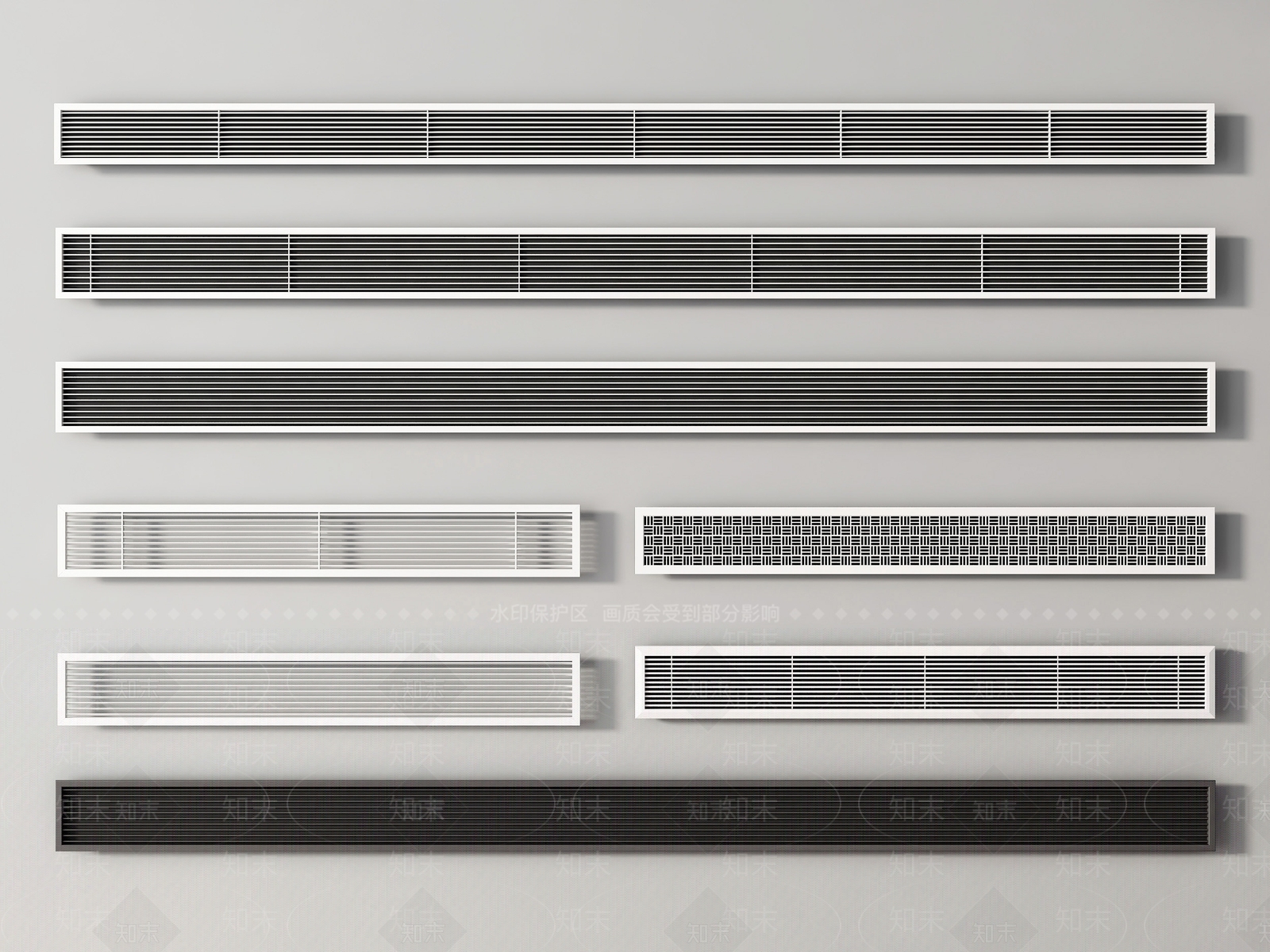 中央空调出风口3D模型下载【ID:1147671188】