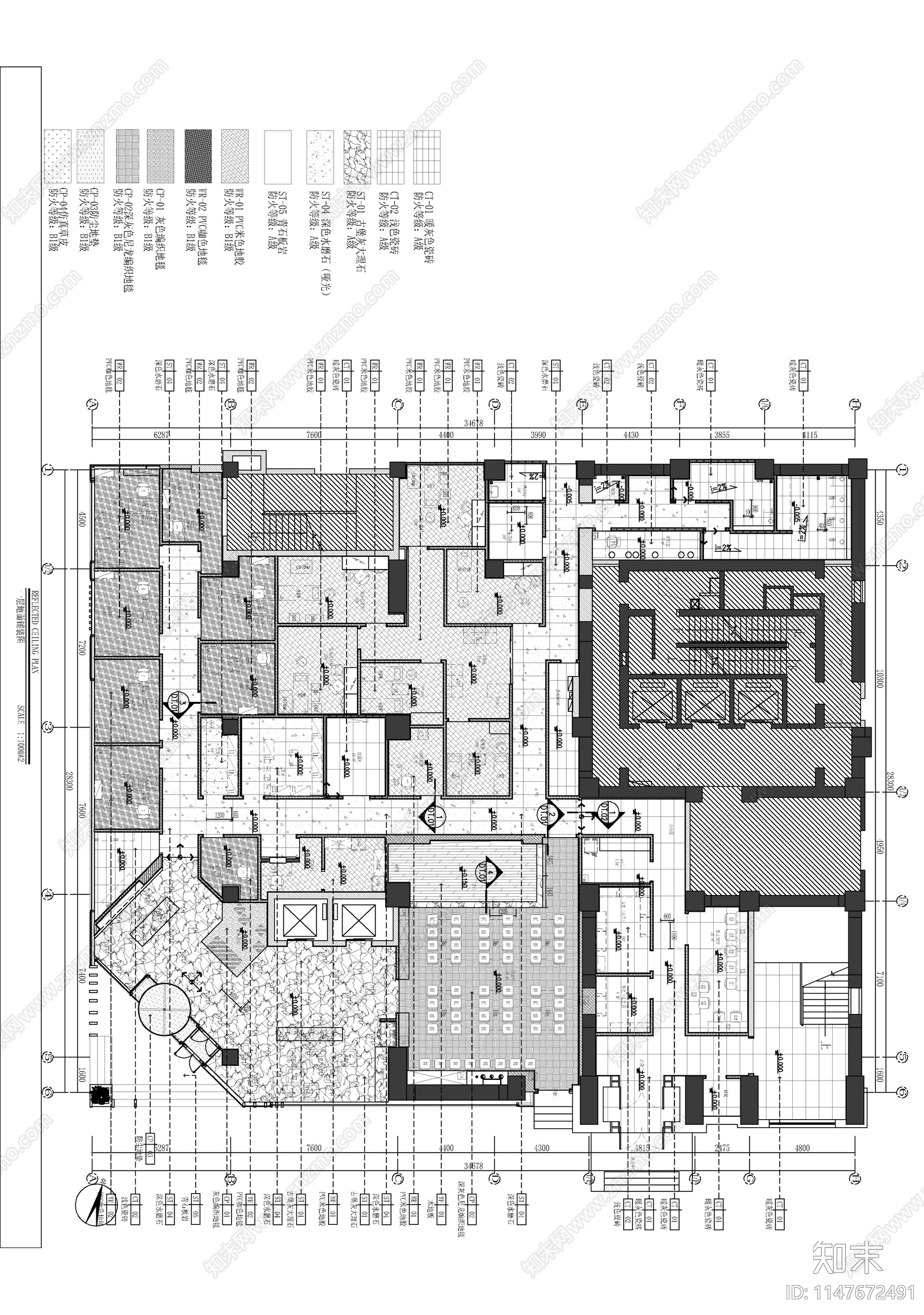 上海医美沈阳分院cad施工图下载【ID:1147672491】