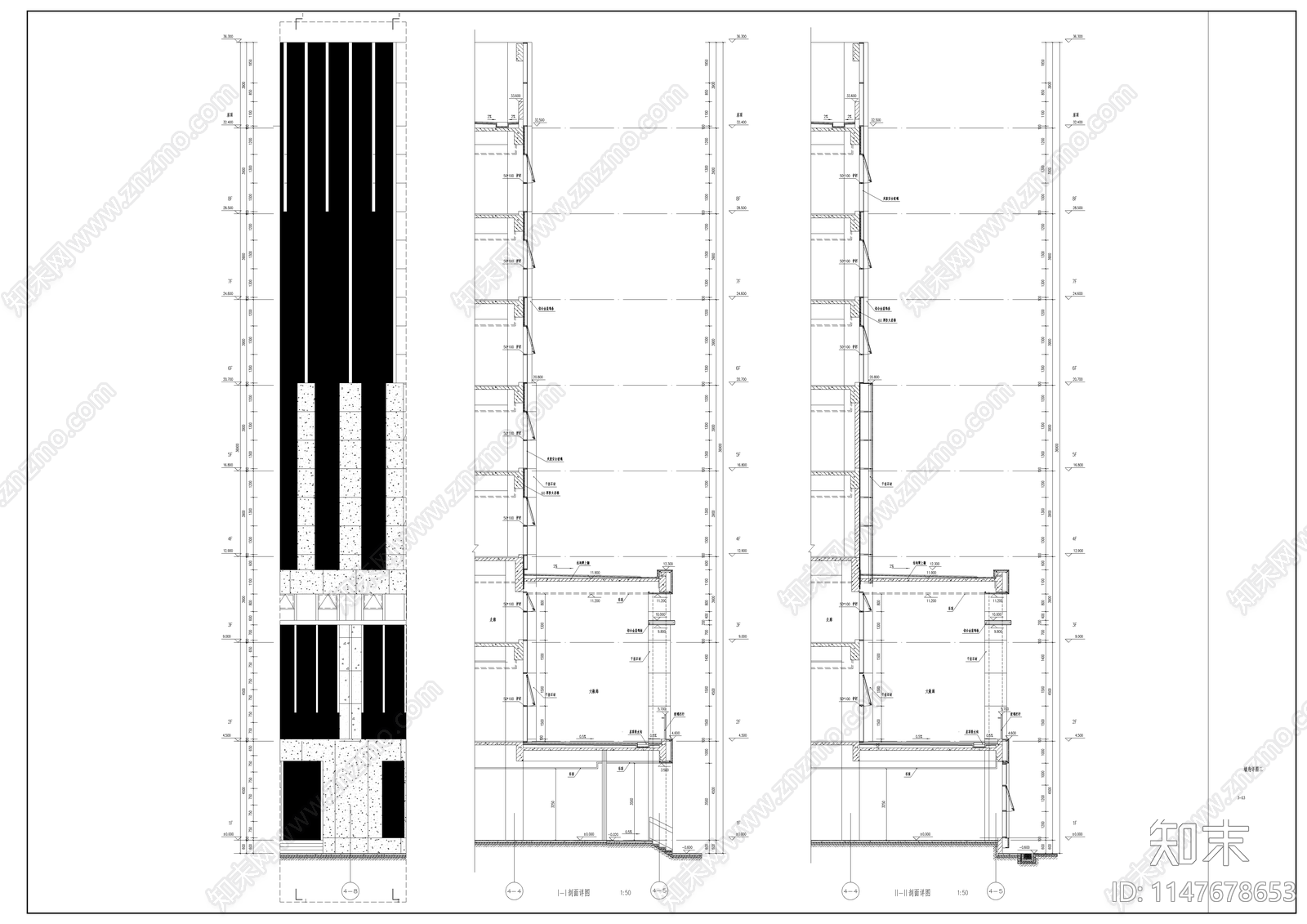 启东市档案馆建筑cad施工图下载【ID:1147678653】