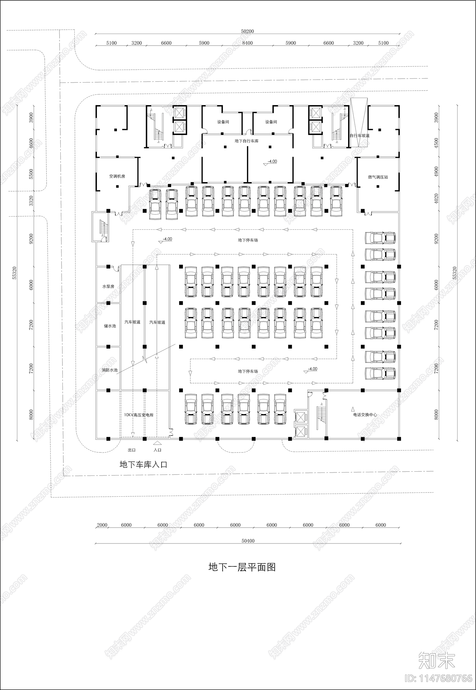 大型商场建筑平面施工图下载【ID:1147680766】